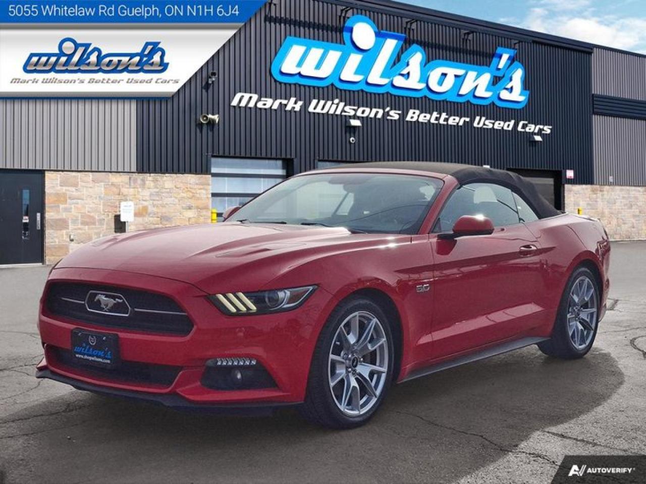 Used 2015 Ford Mustang GT Premium Convertible | 50th Anniv. PKG | Leather | Nav | Adaptive Cruise | 401A Group | for sale in Guelph, ON