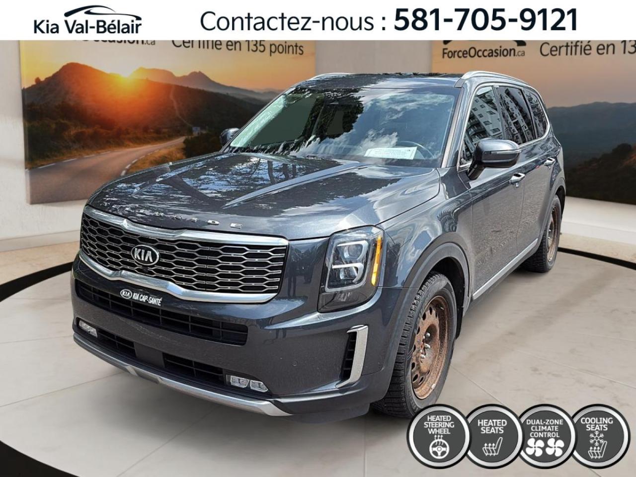 Used 2020 Kia Telluride SX * AWD * V6 * 291HP * CUIR * TOIT * CAMERA 360° for sale in Québec, QC