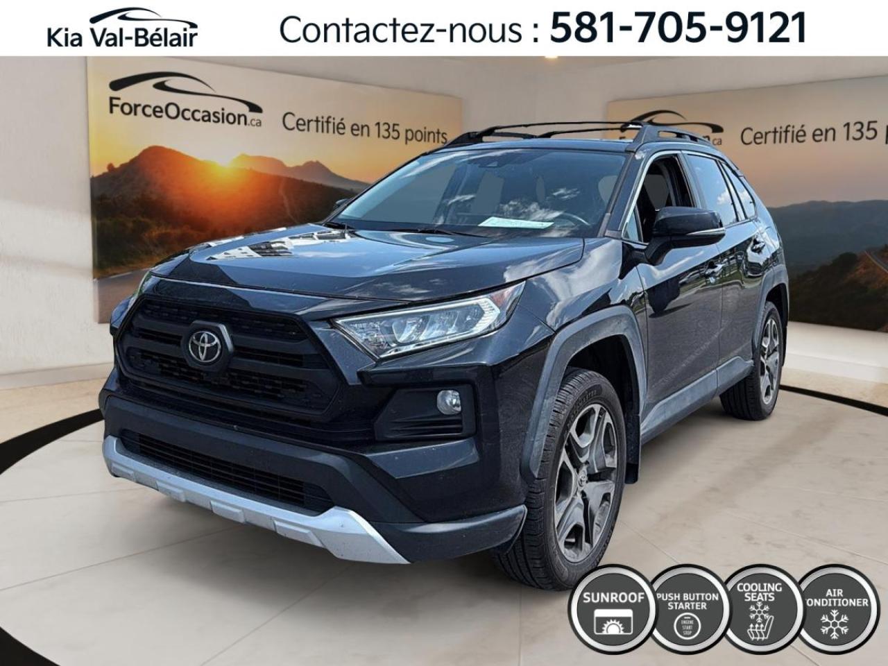 Used 2021 Toyota RAV4 TRAIL *AWD *203HP *CAMERA *CARPLAY *CRUISE *CUIR for sale in Québec, QC