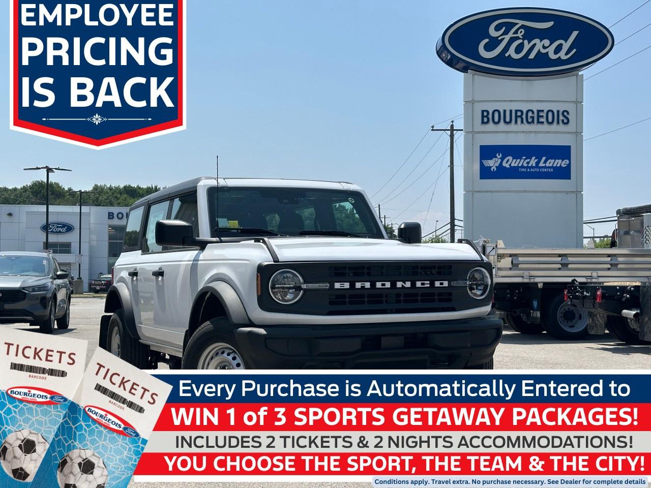 New 2025 Ford Bronco Base 4 Door 4x4 for sale in Midland, ON