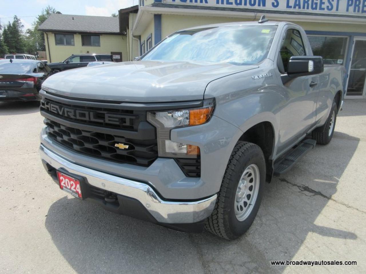 2024 Chevrolet Silverado 1500 LIKE NEW LS-MODEL 3 PASSENGER 5.3L - V8.. 4X4.. REGULAR-CAB.. 8-FOOT-BOX.. TRAILER BRAKE.. BACK-UP CAMERA.. BLUETOOTH SYSTEM.. KEYLESS ENTRY..