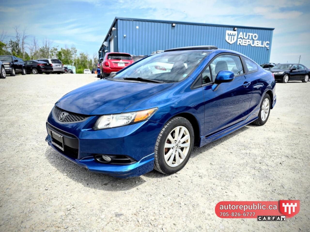 Used 2012 Honda Civic Coupe Certified Well Maintained No Reported Accide for sale in Orillia, ON