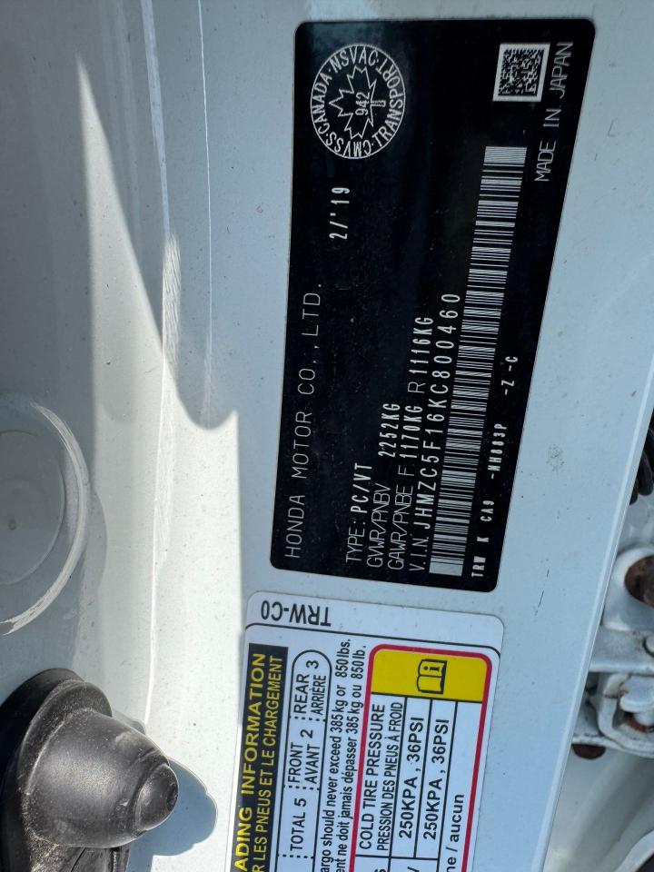 2019 Honda Clarity PLUG-IN HYBRID, LEATHER, ALLOYS, LOADED, CERTIFIED - Photo #19