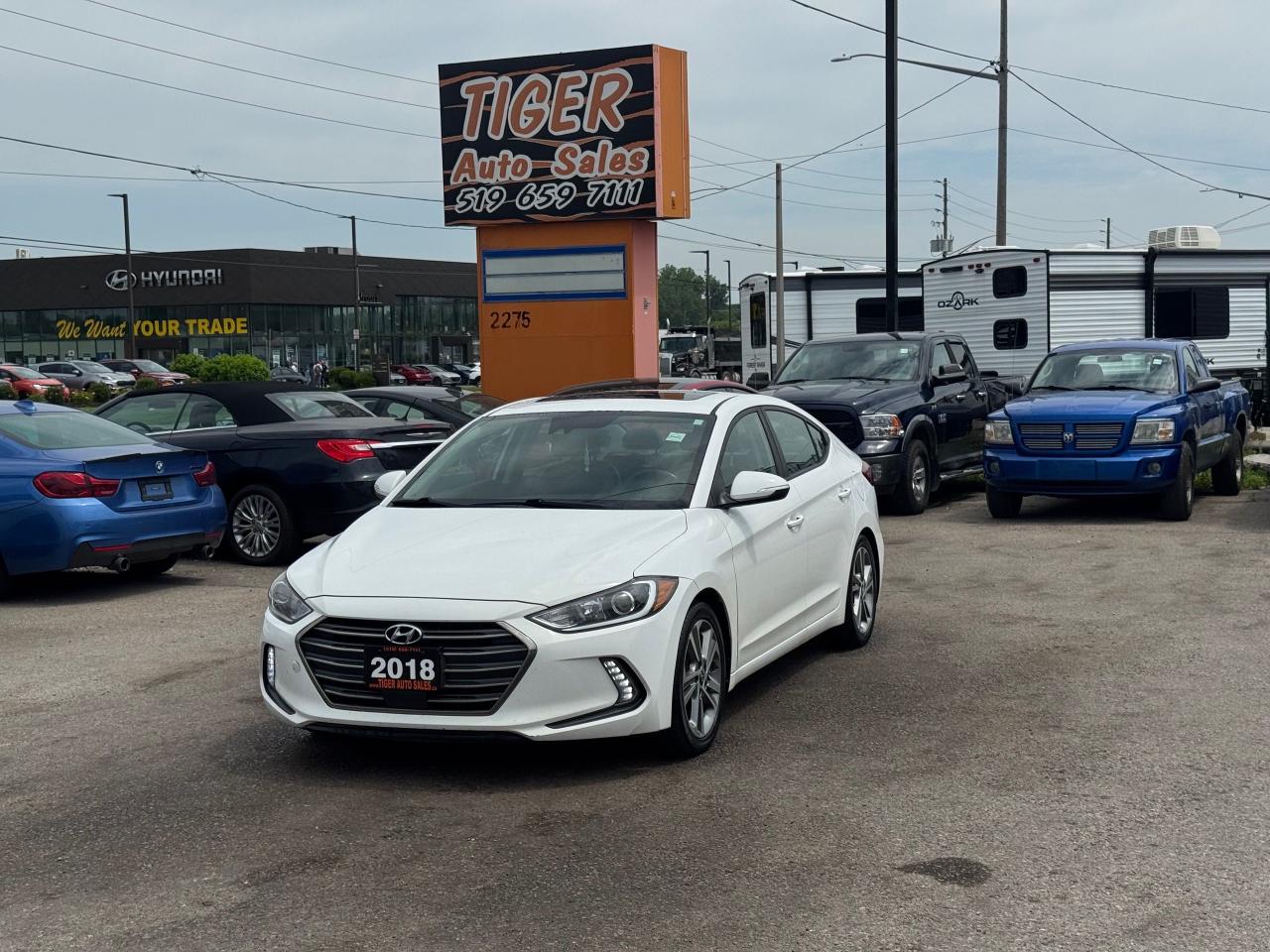 2018 Hyundai Elantra GLS, LEATHER, ROOF, WHEELS, CAM, ONLY 172KMS, CERT - Photo #1