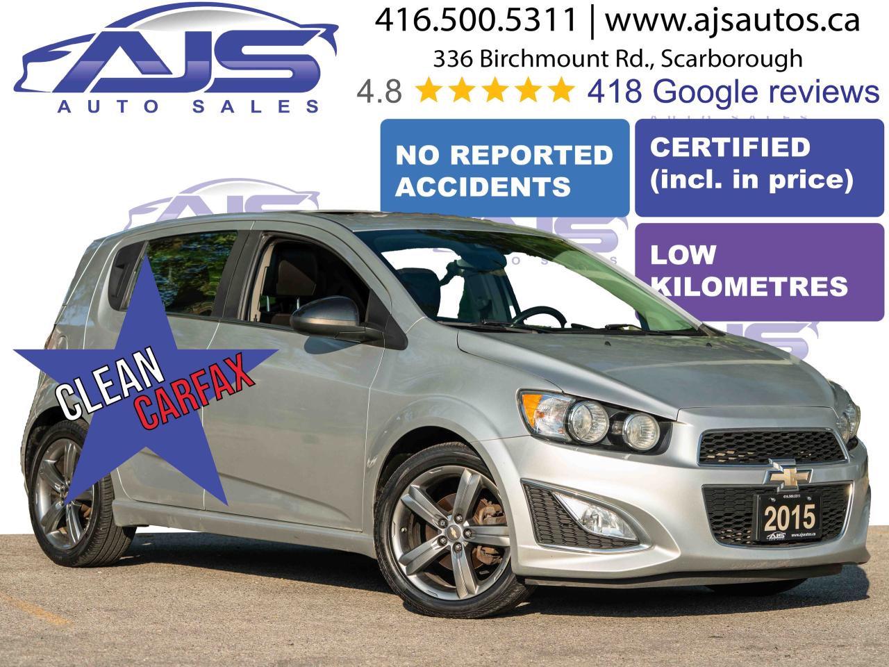 2015 Chevrolet Sonic RS TURBO