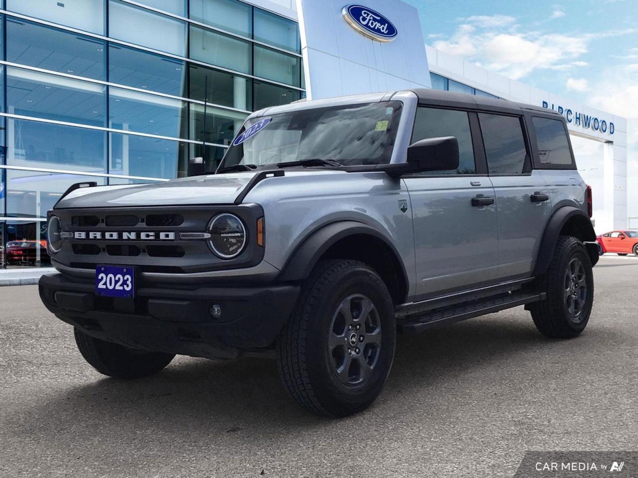 Accident Free! Low Kilometers!
Experience the rugged charm of the 2023 Ford Bronco Big Bend! This barely-used SUV combines adventure-ready capabilities with modern comfort, making it perfect for both urban explorers and off-road enthusiasts.

Key Features:
- Accident-free history for peace of mind
- Low mileage at just 35,385 km
- Powerful 2.3L 4-cylinder engine
- 4WD system for exceptional traction
- Iconic Silver Metallic exterior with Dark Space Grey/Black Onyx interior
- Comfortable seating for 5 passengers
- Advanced safety features including multiple airbags and MyKey system

Ready to embark on your next adventure? Visit Birchwood Ford today to experience the Bronco Big Bend for yourself. Reserve your test drive online or contact our friendly team for more information. Dont miss this opportunity to own a nearly new Ford Bronco with all the features you desire!
Birchwood Ford on Regent is the Home of Market Value Pricing.


Reconditioning our Pre-Owned Inventory is a source of pride for us! We complete an extremely thorough process both mechanically and cosmetically before it passes our standard. Our customers can shop with confidence knowing Birchwood Ford has won AutoTraders 2024 Best Priced Dealer Award. Transparency is what you deserve! 

When purchasing a pre-owned vehicle from us we will share all of the information on the vehicle. Including CARFAX, a copy of all the inspections we performed, a copy of the invoices showing you exactly what we did & spent on reconditioning the vehicle.



Call us at 204-661-9555or go to WWW.BIRCHWOODFORD.CA to browse our inventory! 

People who Try Birchwood Ford Buy from Birchwood Ford!   

       

Dealer permit #4454
Dealer permit #4454