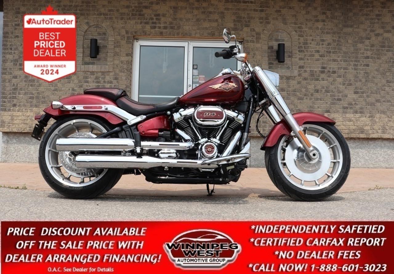 Used 2023 Harley-Davidson FLFBS Fat Boy 114 ANNIVERSARY EDITION , 1 OWNER, AS NEW, STUNNING! for sale in Headingley, MB