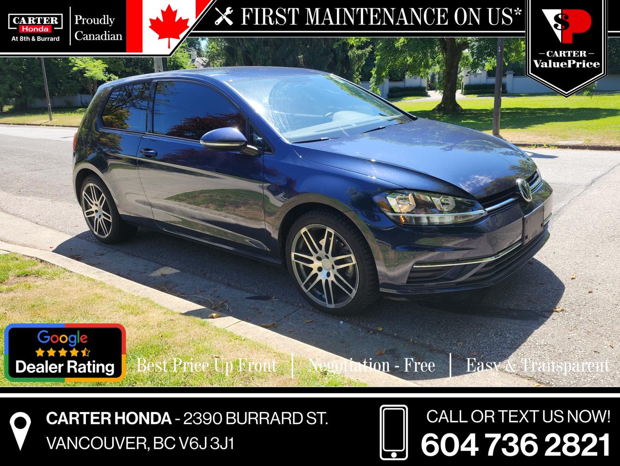 Used 2018 Volkswagen Golf Trendline 3-door Manual for sale in Vancouver, BC