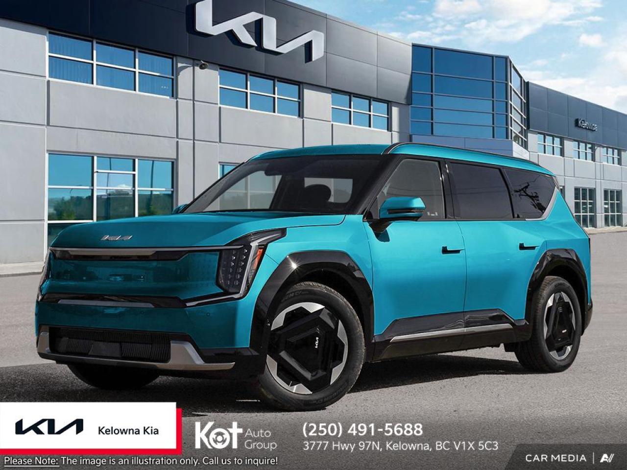 New 2026 Kia EV9 Land w/Premium Package AWD for sale in Kelowna, BC