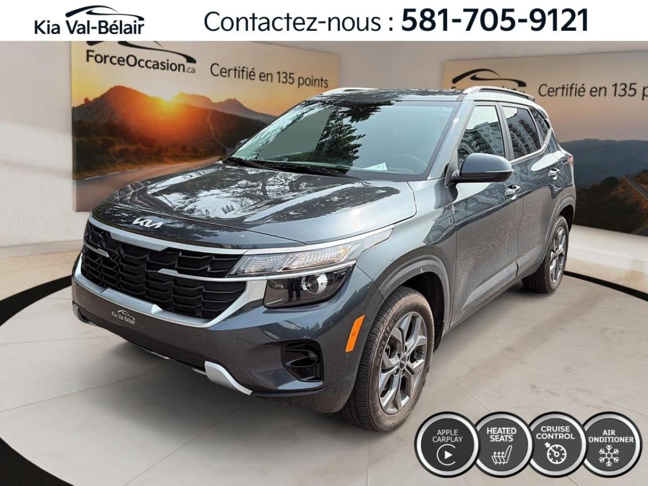 Used 2024 Kia Seltos LX AWD * CARPLAY * A/C * SEIGE CHAUFF * CAMERA for sale in Québec, QC