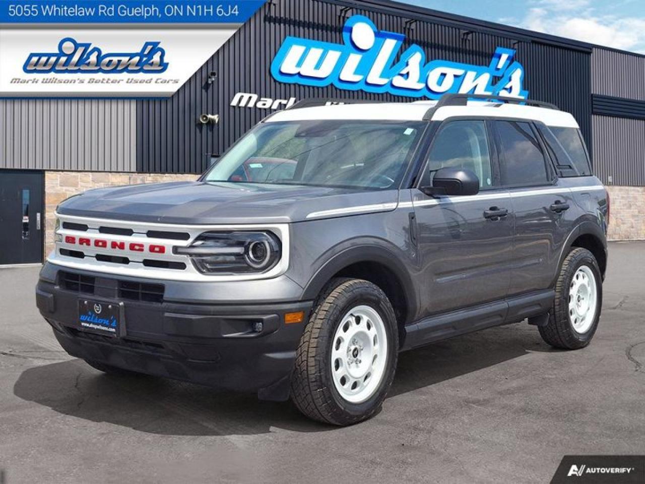 Used 2023 Ford Bronco Sport Heritage 4WD | Adaptive Cruise | Power Seat | Heated Seats | CarPlay + Android | Rear Camera & More! for sale in Guelph, ON