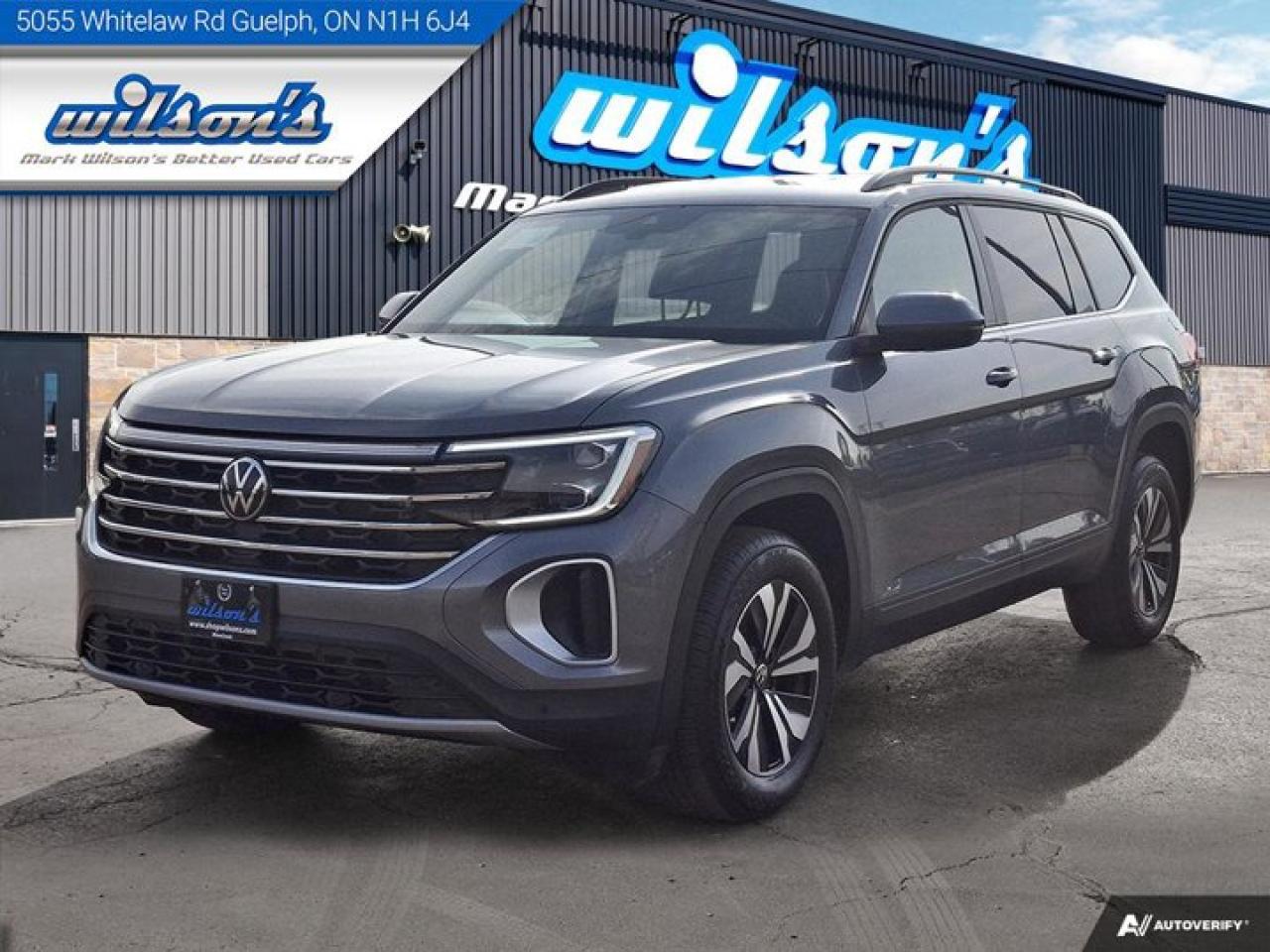 Used 2024 Volkswagen Atlas Comfortline AWD | Leather | Nav | Apple CarPlay | Android Auto | Adaptive Cruise | Rear Cam & More ! for sale in Guelph, ON