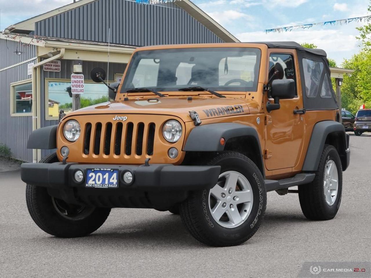 Used 2014 Jeep Wrangler Sport, 4X4, 6SPEED MAN, ALLOYS, RUNNING BOARDS for sale in Orillia, ON