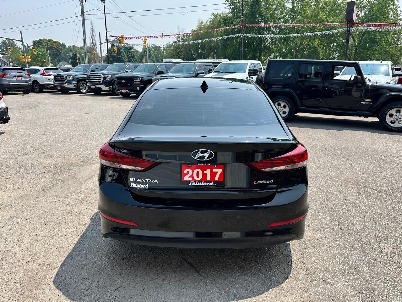 2017 Hyundai Elantra Limited HTD-LTHR Sunroof CarPlay BackupCam XM A/C Photo3