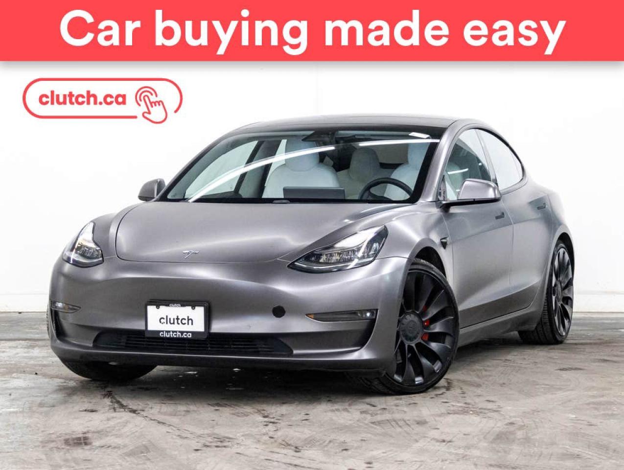Used 2021 Tesla Model 3 Performance AWD w/ Nav, Heated Front Seats, Wireless Charging for sale in Toronto, ON