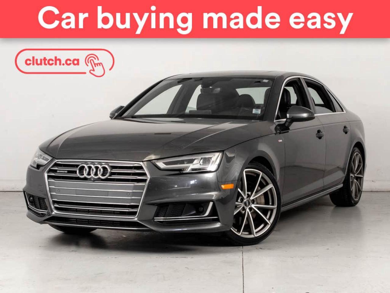 Used 2017 Audi A4 Technik AWD w/ Ventilated Front Seats, Dual Zone A/C, Bluetooth for sale in Bedford, NS