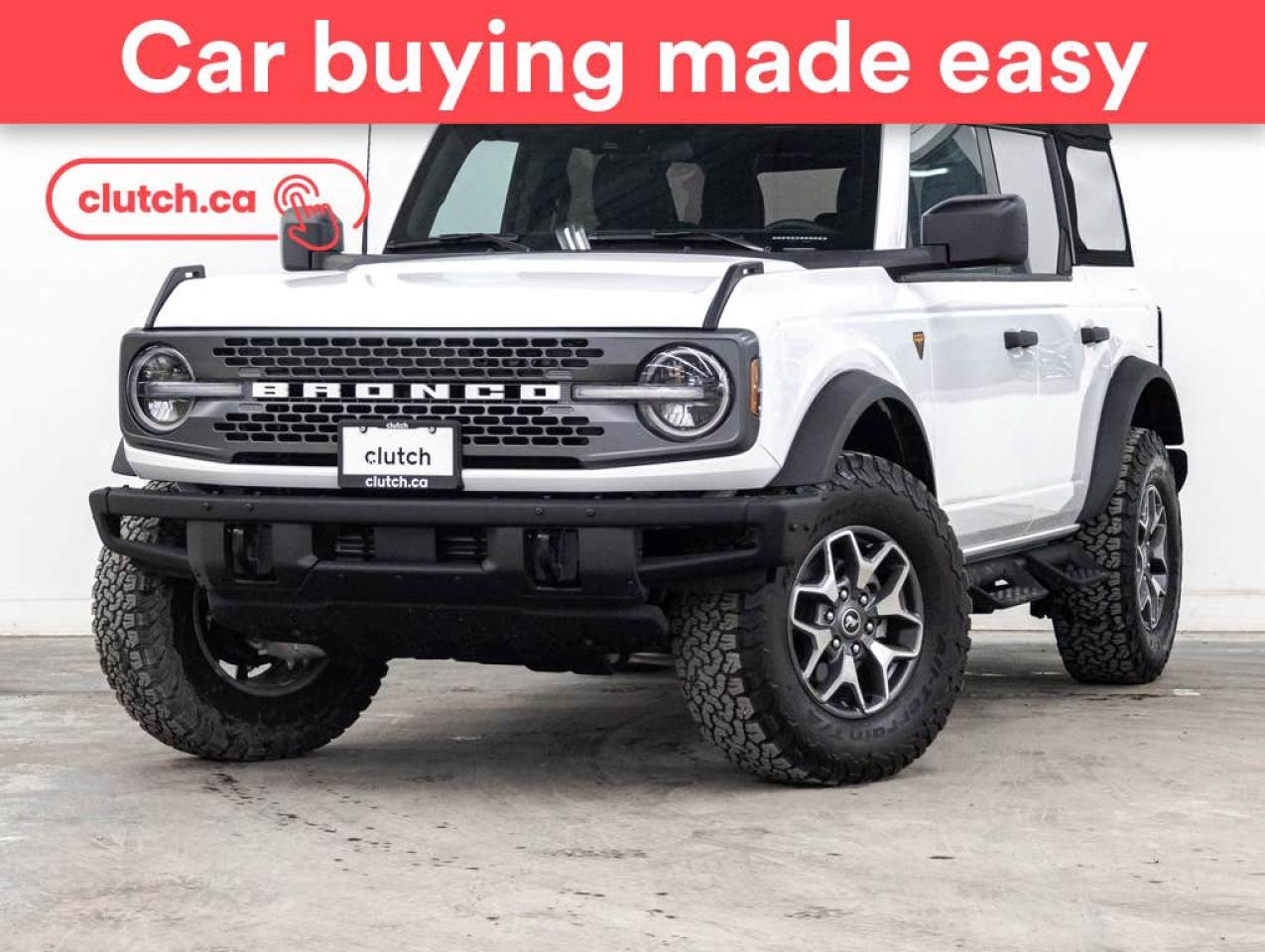 Used 2024 Ford Bronco Badlands 4x4 w/ Apple CarPlay & Android Auto, Rearview Cam, Climate Control for sale in Toronto, ON