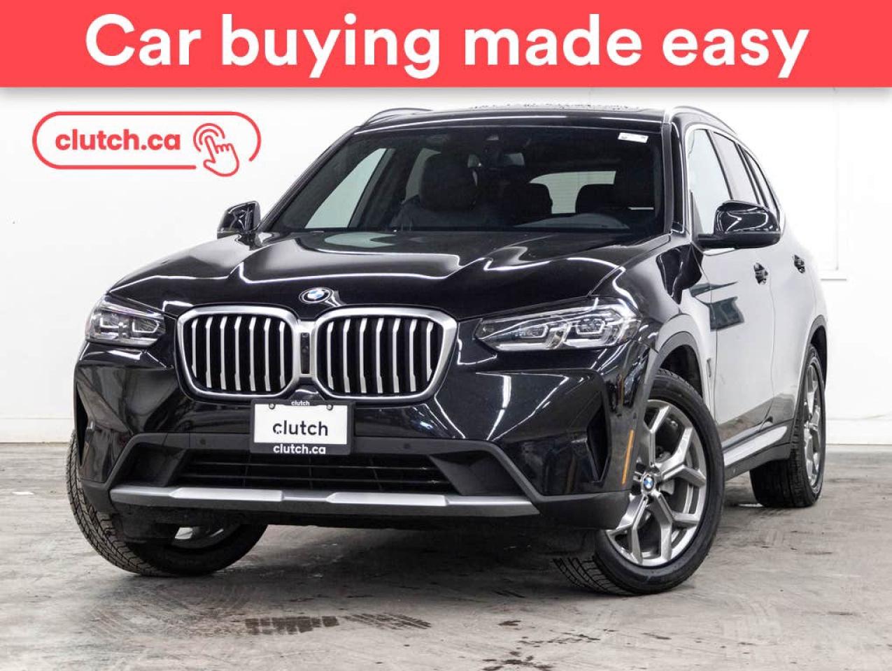 Used 2022 BMW X3 xDrive30i AWD w/ Apple CarPlay & Android Auto, Panoramic Moonroof, 360 Cam for sale in Toronto, ON