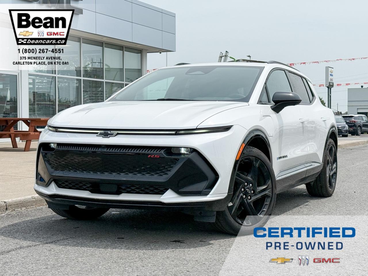 Used 2025 Chevrolet Equinox EV RS FULLY ELECTRIC WITH REMOTE START/ENTRY, HEATED/VENTILATED SEATS, HEATED STEERING WHEEL, WIRELESS CHARGING, APPLE CARPLAY AND ANDROID AUTO for sale in Carleton Place, ON