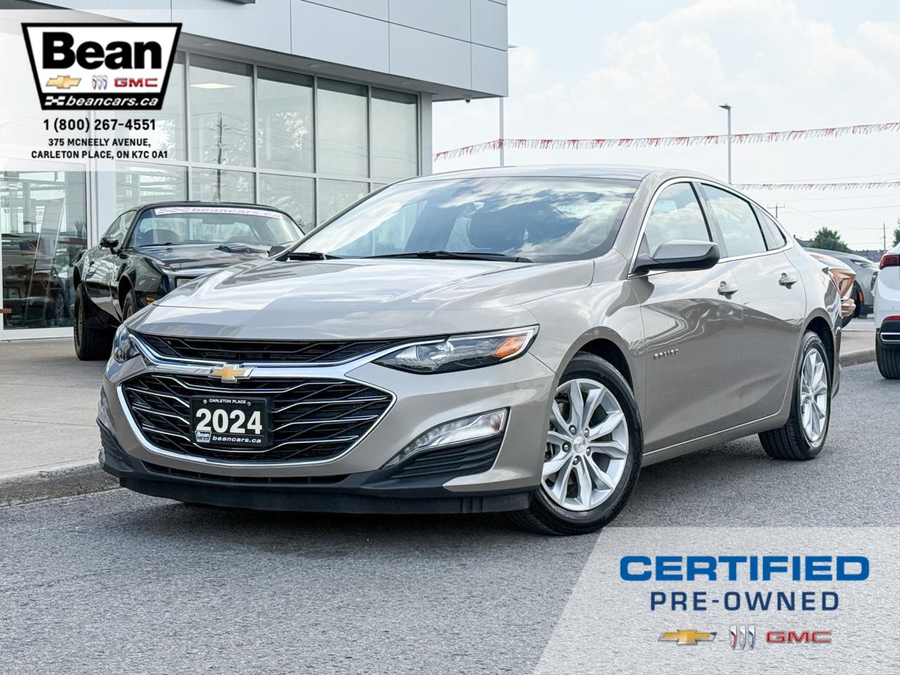 Used 2024 Chevrolet Malibu 1LT 1.5L 4 CYL WITH REMOTE START/ENTRY, HEATED SEATS, CRUISE CONTROL, REAR VISION CAMERA, LANE KEEP ASSIST, APPLE CARPLAY AND ANDROID AUTO for sale in Carleton Place, ON