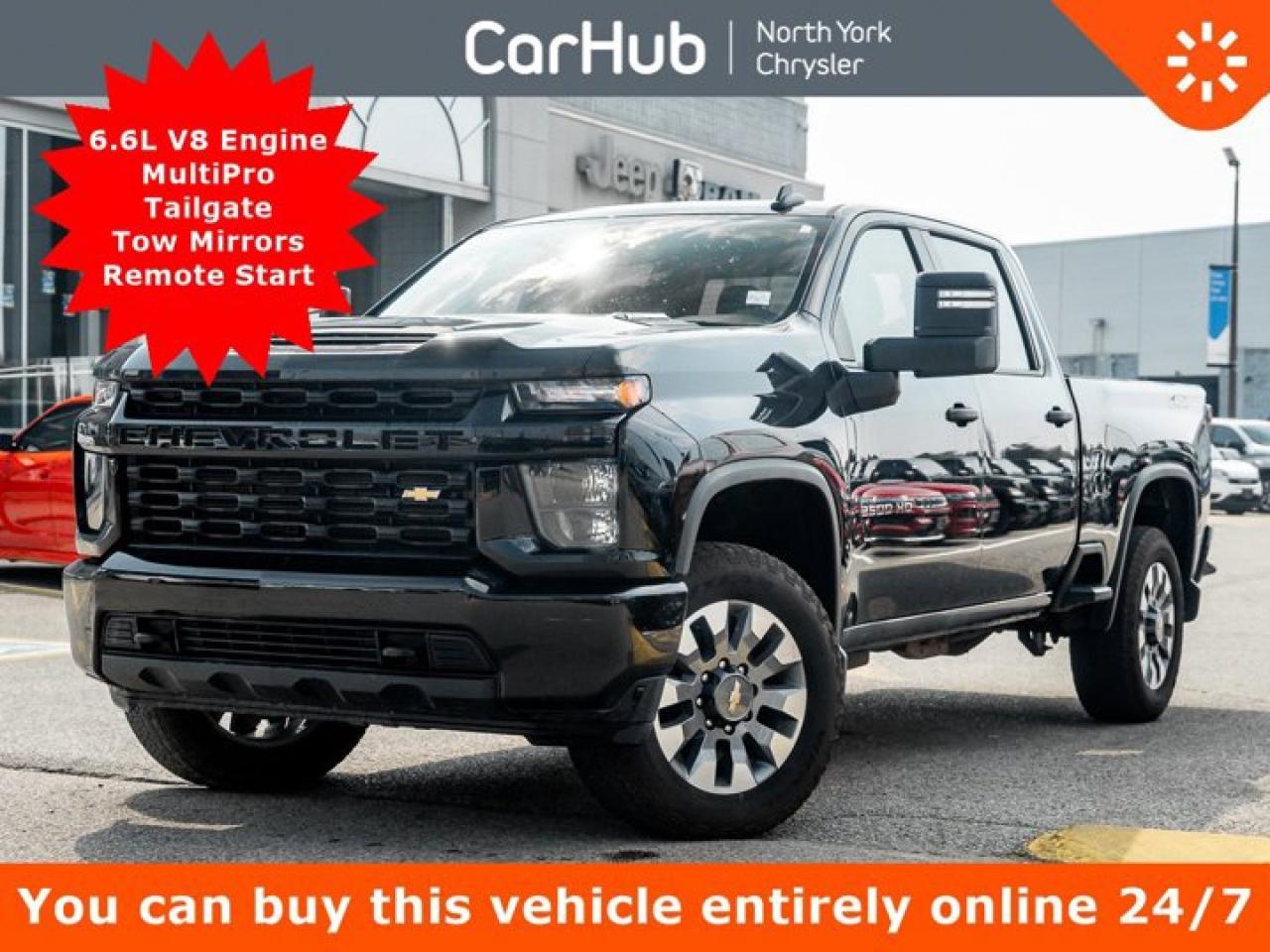 Used 2023 Chevrolet Silverado 2500 HD Custom 159'' V8 MultiPro Tailgate Tow Mirrors Remote Start for sale in Thornhill, ON