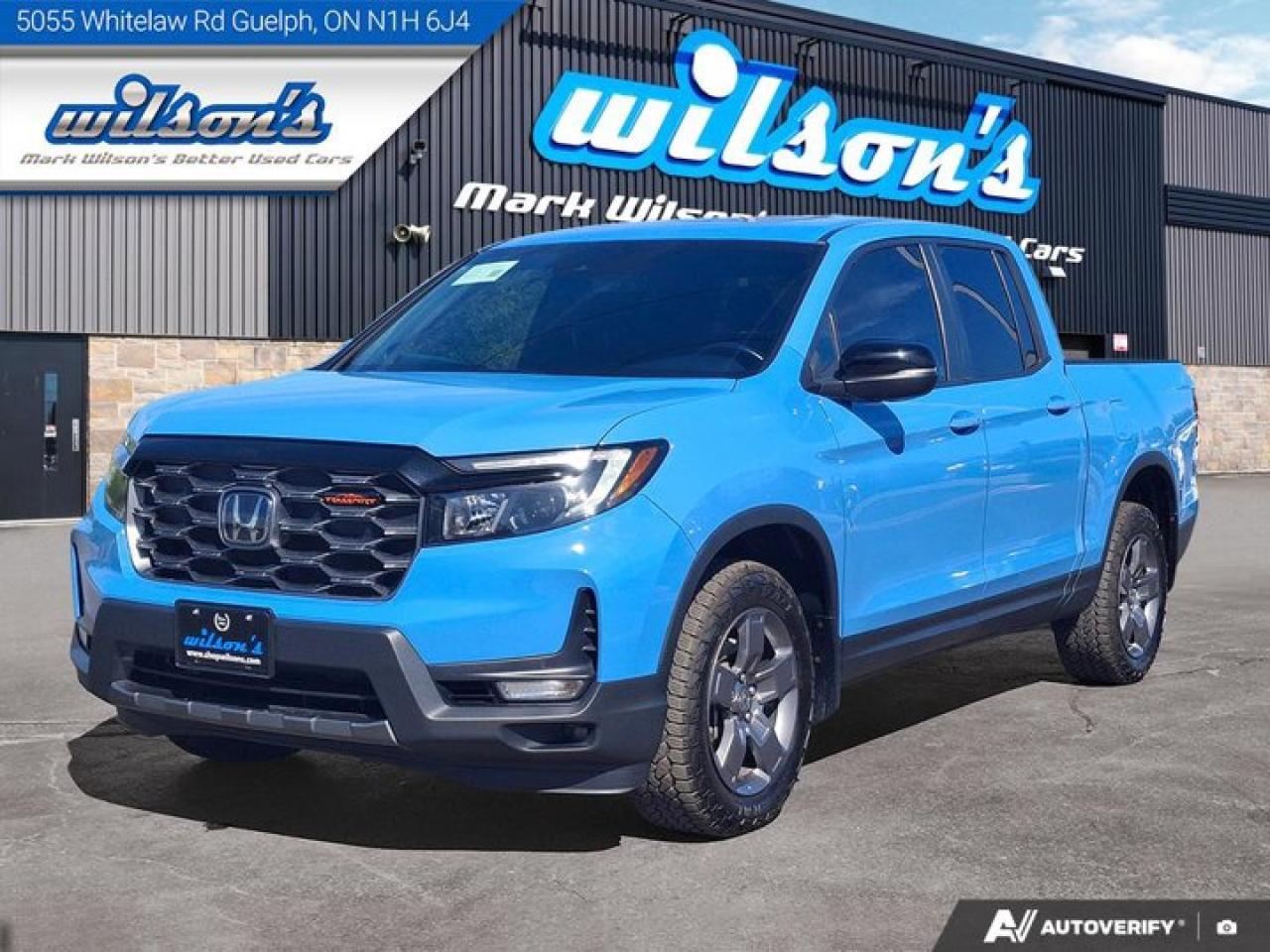 Used 2024 Honda Ridgeline TrailSport | Leather | Sunroof | Wireless Charging | Carplay + Android Auto | for sale in Guelph, ON