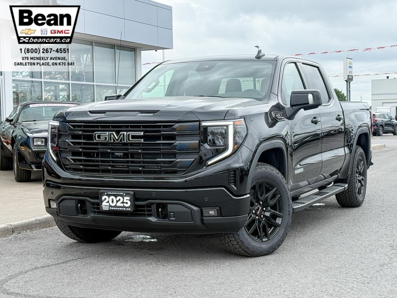 New 2025 GMC Sierra 1500 Elevation 3.0L DURAMAX WITH REMOTE START/ENTRY, HEATED SEATS, HEATED STEERING WHEEL, CRUISE CONTROL, HD REAR VISION CAMERA, BOSE SOUND SYSTEM for sale in Carleton Place, ON