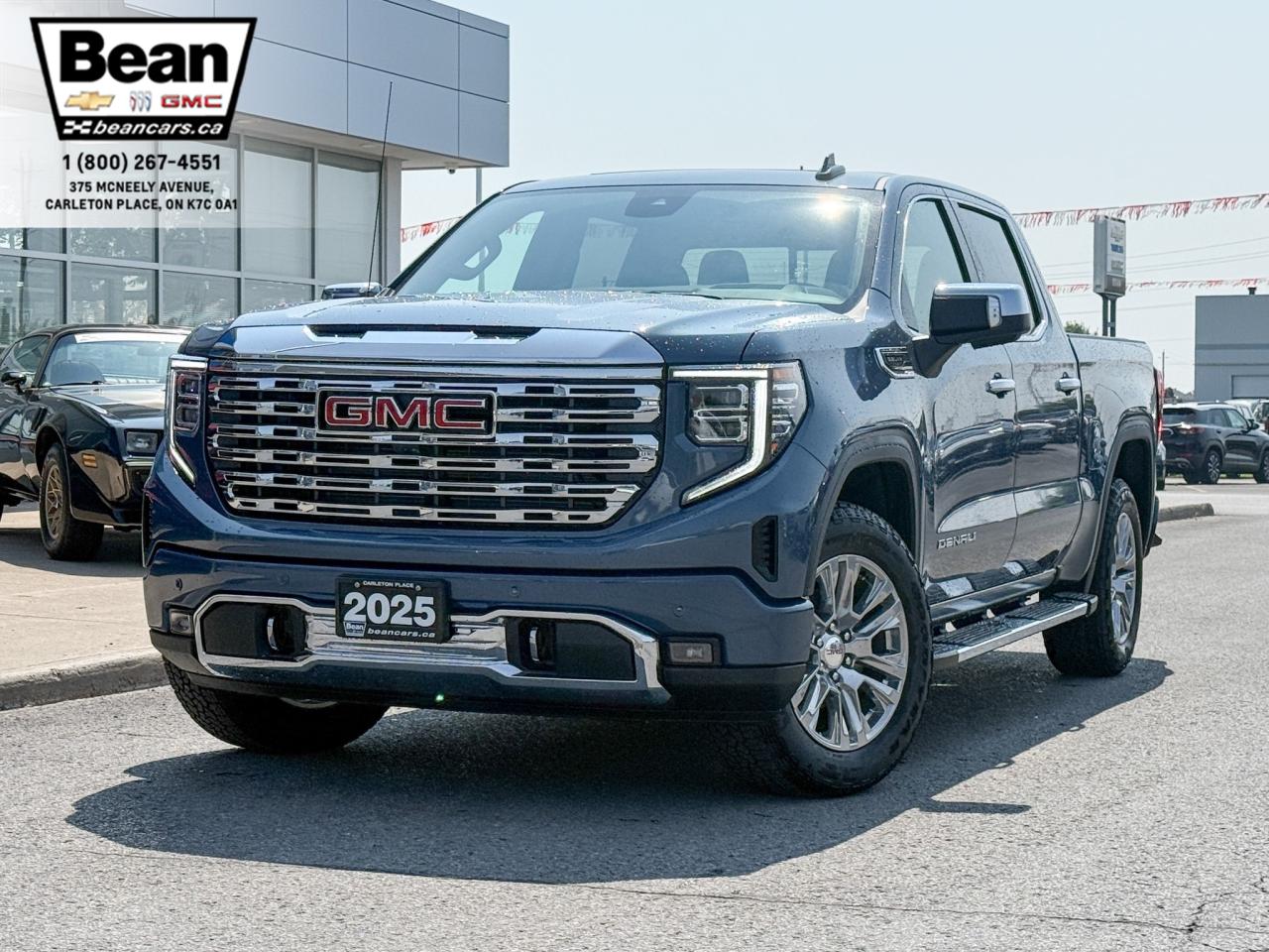 New 2025 GMC Sierra 1500 Denali 5.3L V8 WITH REMOTE START/ENTRY, SUNROOF, HEATED SEATS, HEATED STEERING WHEEL, VENTILATED SEATS, BOSE SPEAKERS, APPLE CARPLAY AND ANDROID AUTO for sale in Carleton Place, ON