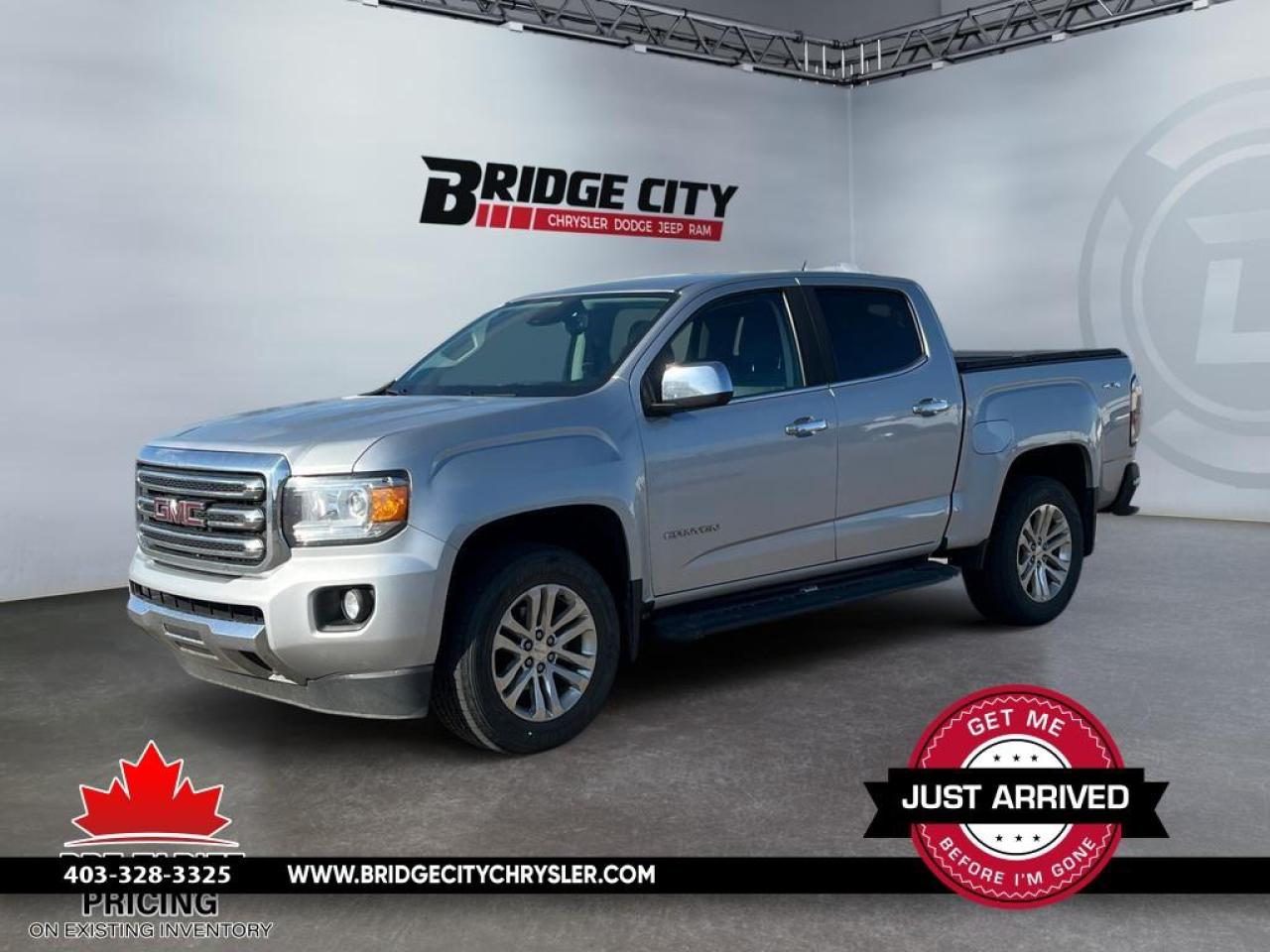 Used 2017 GMC Canyon SLT V6 - Leather - Remote Start - Side Steps - Tonneau Cover - Heated Seats - 4x4 for sale in Lethbridge, AB