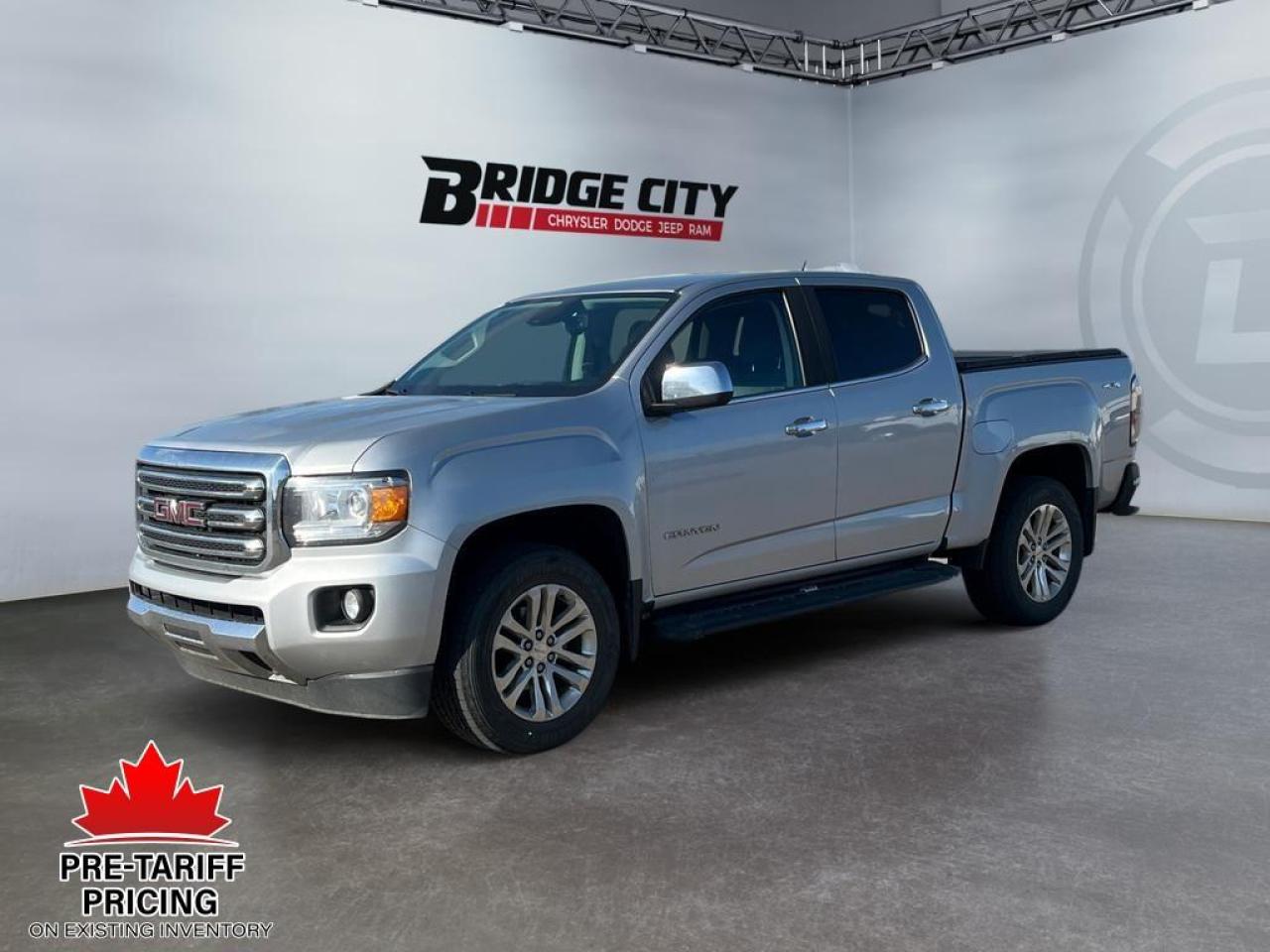 Used 2017 GMC Canyon SLT V6 - Leather - Remote Start - Side Steps - Tonneau Cover - Heated Seats - 4x4 for sale in Lethbridge, AB