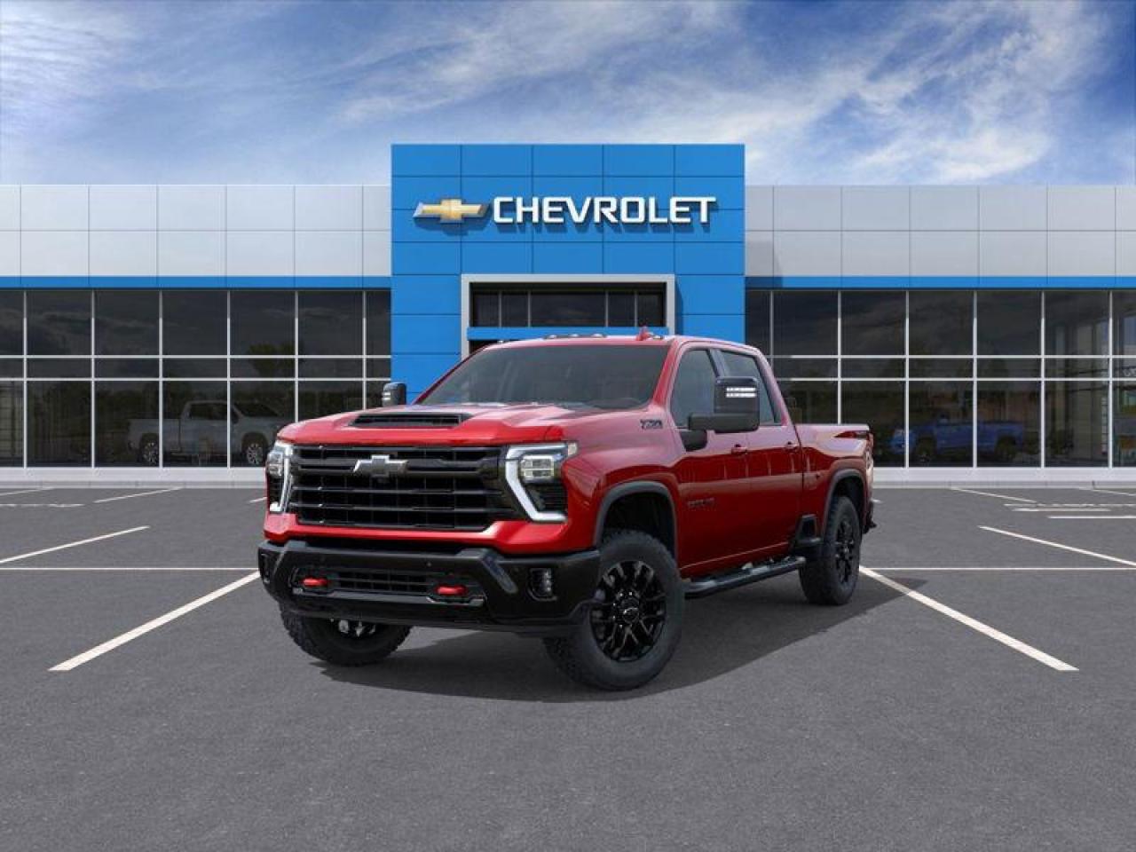 New 2025 Chevrolet Silverado 2500 HD LTZ Preferred Equipment Group 1LZ|PWR SUNROOF|TECH PKG|HEAVY DUTY FRONT SPRINGS|RADIANT RED TINTCOAT|REAR AXLE - 3.42 RATIO|GVWR: 5,330 KG (11,750 LB)|DURAMAX 6.6L V8 TURBO DIESEL|ALLISON 10-SPD  TRANS.|M for sale in Tillsonburg, ON