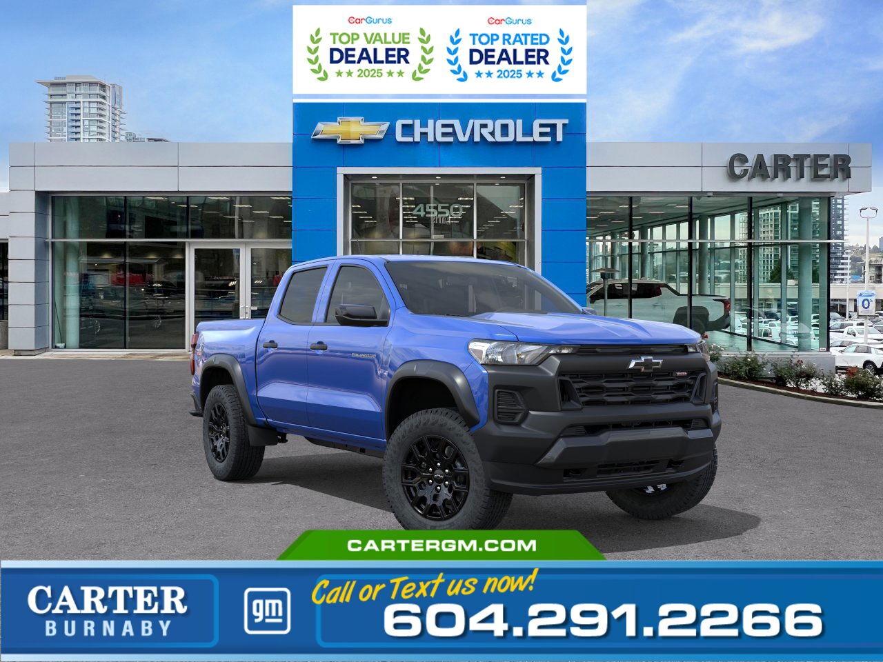New 2025 Chevrolet Colorado 4WD TRAIL BOSS | 310 HP TURBOMAX/ADV TRAILERING for sale in Burnaby, BC