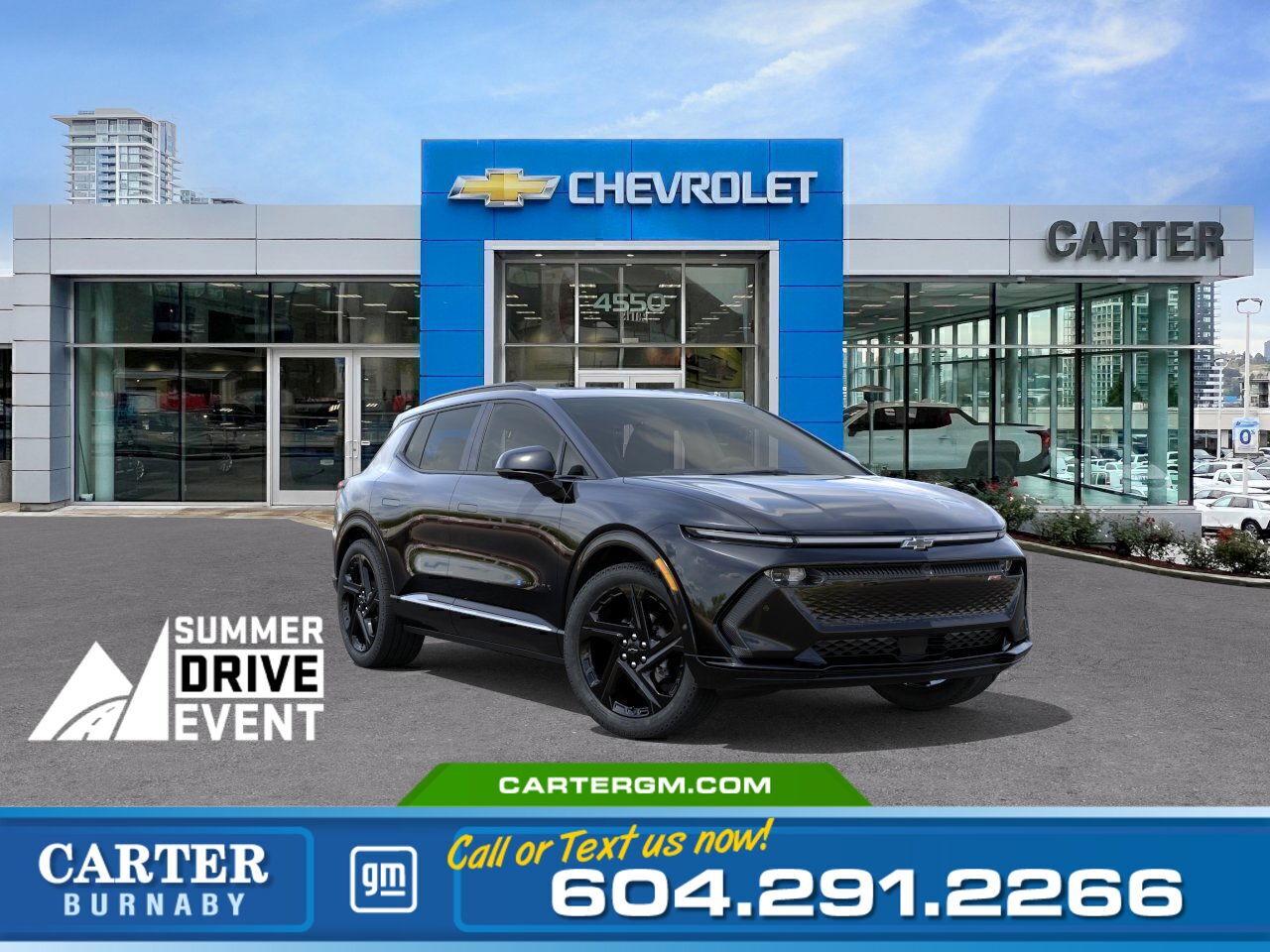 New 2025 Chevrolet Equinox EV RS FWD | PREFERRED EQ/SUN ROOF/SMARTPHONE START for sale in Burnaby, BC