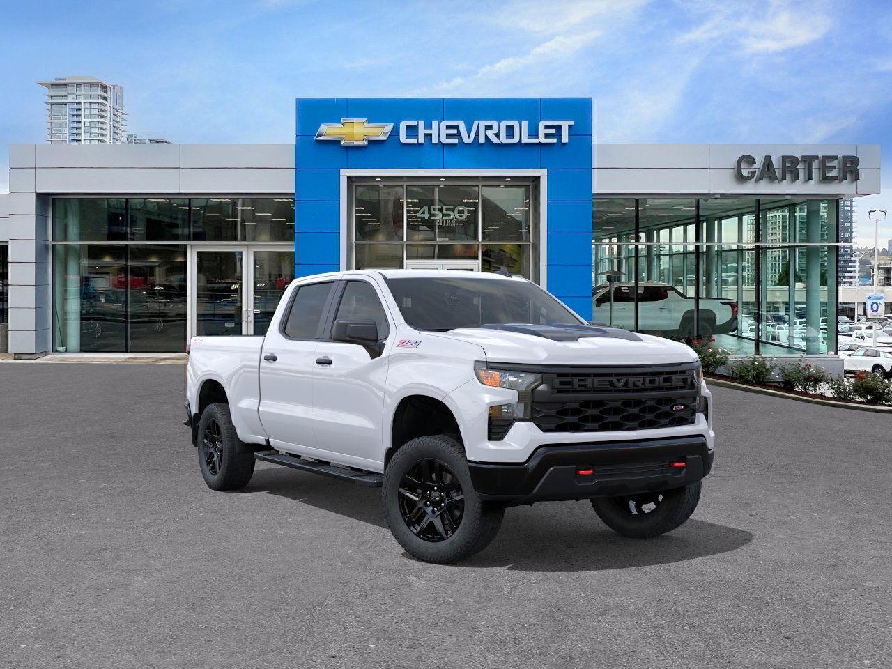 New 2025 Chevrolet Silverado 1500 CUSTOM TRAIL BOSS 4WD | TRAILERING PKG for sale in Burnaby, BC