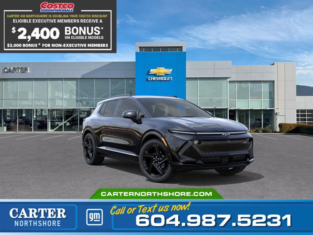 New 2025 Chevrolet Equinox EV 2RS | Double Costco Bonus: Up to $2,400! for sale in North Vancouver, BC