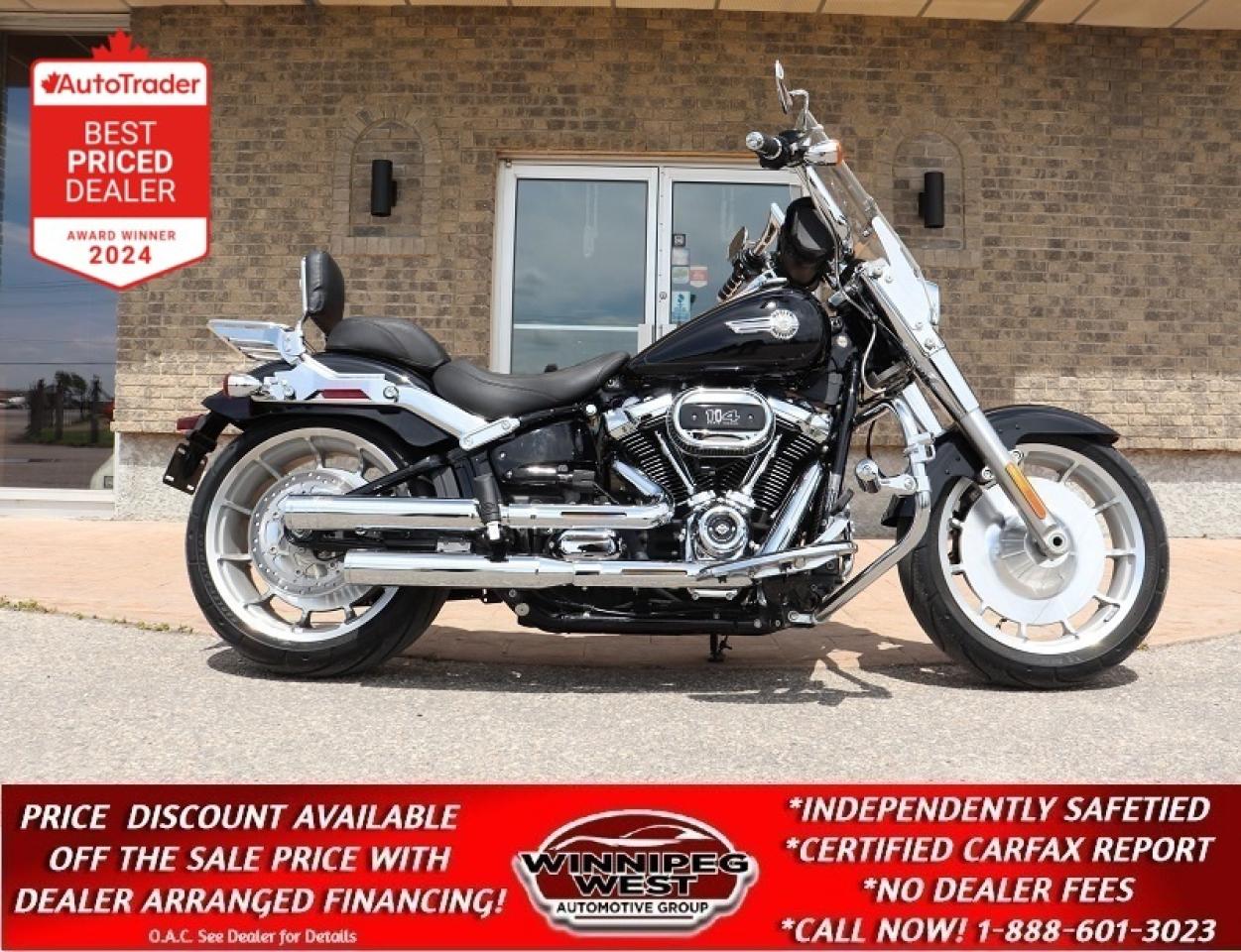 Used 2023 Harley-Davidson FLFBS Fat Boy 114 STUNNING, LOADED WITH EXTRAS, BETTER THAN NEW! for sale in Headingley, MB