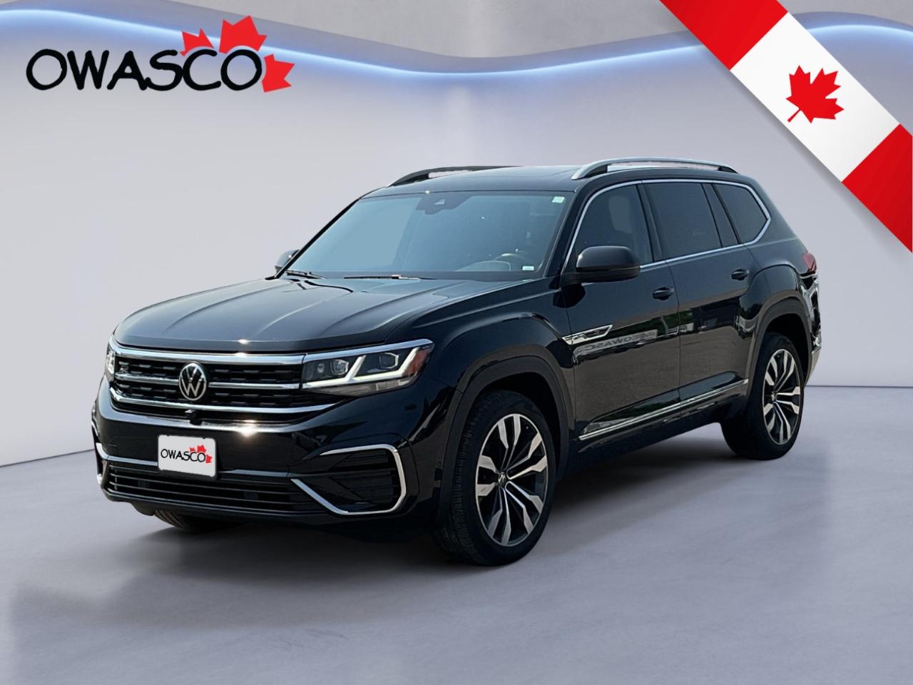 Used 2021 Volkswagen Atlas 3.6L Execline R-Line! Leather! Sunroof! for sale in Whitby, ON