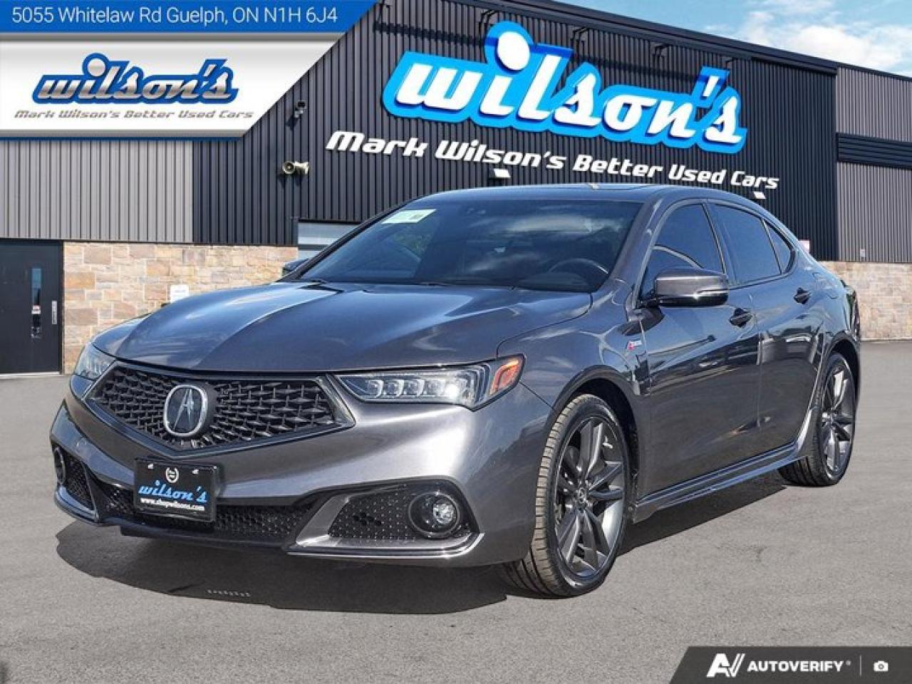 Used 2020 Acura TLX Tech A-Spec | Red Leather | Sunroof | Nav | Heated Wheel + Seats | Power Seat | New Tires & Brakes | for sale in Guelph, ON