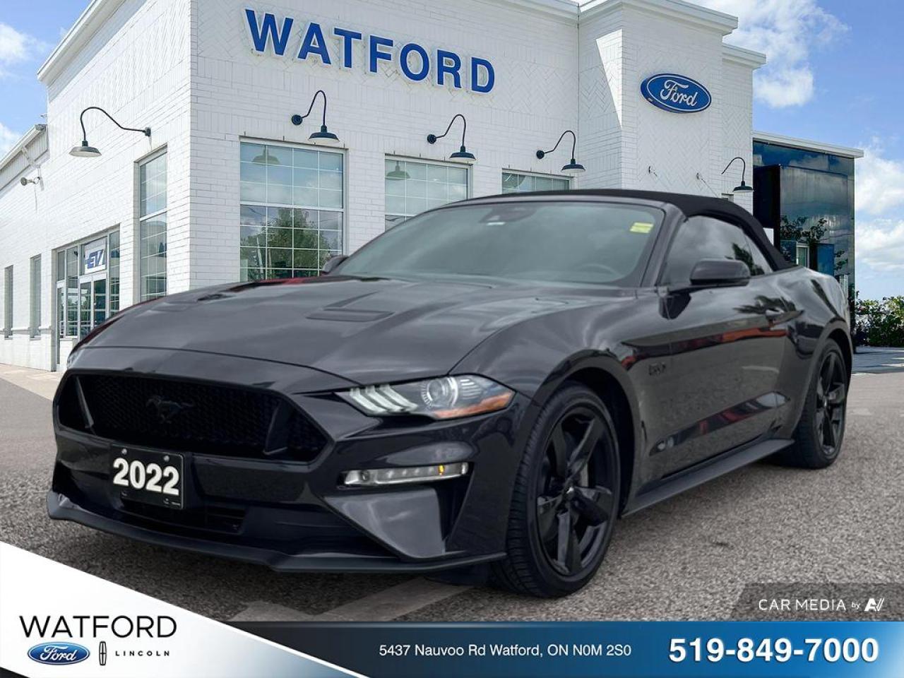 Used 2022 Ford Mustang GT Premium Convertible for sale in Watford, ON