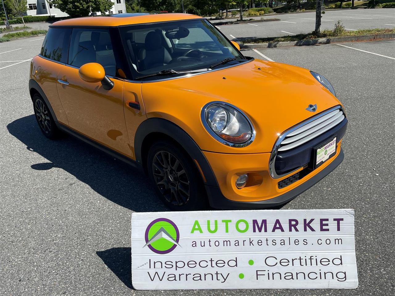 LOCAL CAR, NO ACCIDENTS, IMMACULATE CONDITION WITH RARE 6sp MANUAL. LOADED WITH ROOF & NAVI, FINANCING, WARRANTY, INSP!<br /><br />Welcome to the Automarket, your community dealership of "YES". We are featuring a magical Mini Cooper with a very rare 6 Speed manual transmission, Big Sunroof, Navigation, Back Up CFamer, Bluetooth with Streaming Audio and all of the wonderful Power Features you love.<br /><br />This is a well lovwed local car with No&nbsp; Accident Claims and a massiver service history at Mini Richmond.&nbsp;<br /><br />Having been fully inspected, we know that the Tires are 70% New on all 4 cornwers and the Brakes are 90% New in front and 80% New in the rear. We have also tested the battery and the coolant as well as changed the oil and fully detailed the vehicle for your safety and enjoyment.<br /><br />2 LOCATIONS TO SERVE YOU, BE SURE TO CALL FIRST TO CONFIRM WHERE THE VEHICLE IS PARKED<br />WHITE ROCK 604-542-4970 LANGLEY 604-533-1310 OWNER'S CELL 604-649-0565<br /><br />We are a family owned and operated business since 1983 and we are committed to offering outstanding vehicles backed by exceptional customer service, now and in the future.<br />What ever your specific needs may be, we will custom tailor your purchase exactly how you want or need it to be. All you have to do is give us a call and we will happily walk you through all the steps with no stress and no pressure.<br />WE ARE THE HOUSE OF YES?<br />ADDITIONAL BENFITS WHEN BUYING FROM SK AUTOMARKET:<br />ON SITE FINANCING THROUGH OUR 17 AFFILIATED BANKS AND VEHICLE FINANCE COMPANIES<br />IN HOUSE LEASE TO OWN PROGRAM.<br />EVRY VEHICLE HAS UNDERGONE A 120 POINT COMPREHENSIVE INSPECTION<br />EVERY PURCHASE INCLUDES A FREE POWERTRAIN WARRANTY<br />EVERY VEHICLE INCLUDES A CARFAX AND ICBC DAMAGE REPORT<br />EVERY VEHICLE IS GUARANTEED LIEN FREE<br />DISCOUNTED RATES ON PARTS AND SERVICE FOR YOUR NEW CAR AND ANY OTHER FAMILY CARS THAT NEED WORK NOW AND IN THE FUTURE.<br />36 YEARS IN THE VEHICLE SALES INDUSTRY<br />A+++ MEMBER OF THE BETTER BUSINESS BUREAU<br />RATED TOP DEALER BY CARGURUS 2 YEARS IN A ROW<br />MEMBER IN GOOD STANDING WITH THE VEHICLE SALES AUTHORITY OF BRITISH COLUMBIA<br />MEMBER OF THE AUTOMOTIVE RETAILERS ASSOCIATION<br />COMMITTED CONTRIBUTER TO OUR LOCAL COMMUNITY AND THE RESIDENTS OF BC<br /><br /> This vehicle has been Fully Inspected, Certified and Qualifies for Our Free Extended Warranty.Don't forget to ask about our Great Finance and Lease Rates. We also have a Options for Buy Here Pay Here and Lease to Own for Good Customers in Bad Situations. 2 locations to help you, White Rock and Langley. Be sure to call before you come to confirm the vehicles location and availability or look us up at www.automarketsales.com. White Rock 604-542-4970 and Langley 604-533-1310. Serving Surrey, Delta, Langley, Richmond, Vancouver, all of BC and western Canada. Financing & leasing available. CALL SK AUTOMARKET LTD. 6045424970. Call us toll-free at 1 877 813-6807. $999 Documentation fee (negotiable) and applicable taxes are in addition to advertised prices. LANGLEY LOCATION DEALER# 40038 S. SURREY LOCATION DEALER #9987<br />