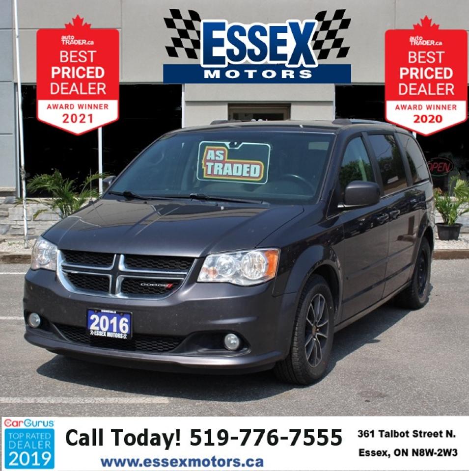 Used 2016 Dodge Grand Caravan SXT Premium Plus*Bluetooth*Rear Cam*Navi*Stow N Go for sale in Essex, ON