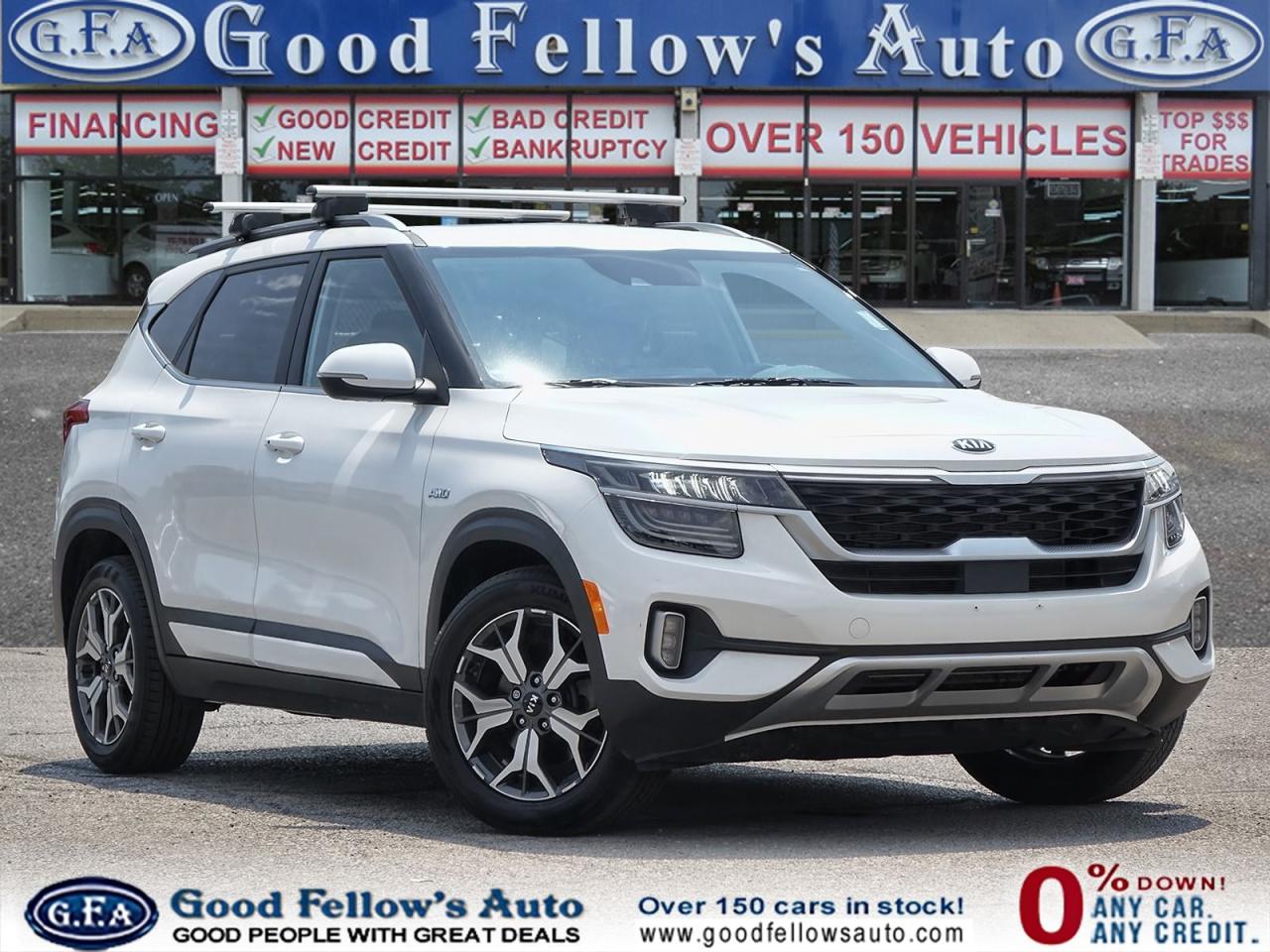 Used 2021 Kia Seltos EX MODEL, AWD, LEATHER SEATS, SUNROOF, REARVIEW CA for sale in Toronto, ON