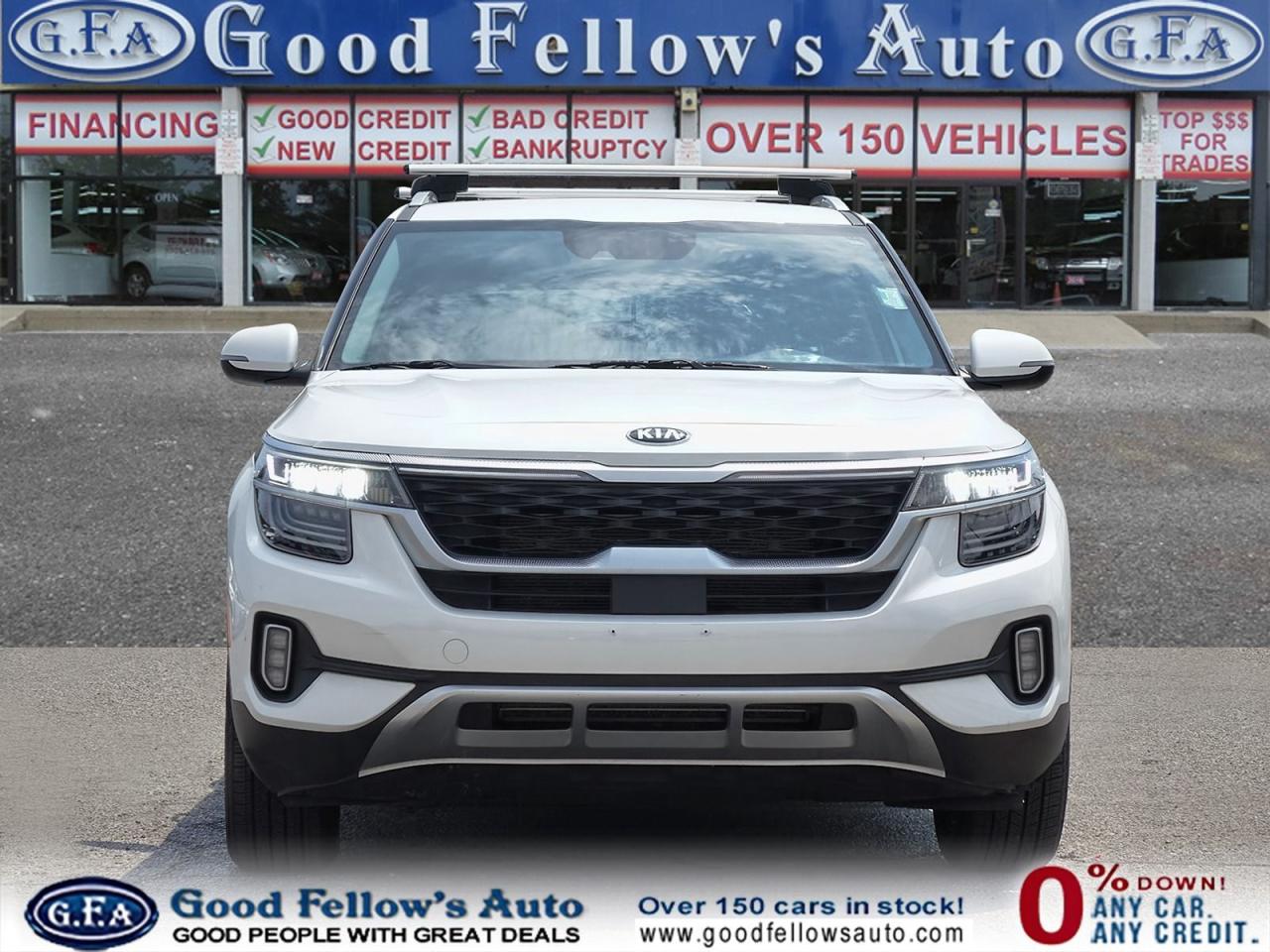 2021 Kia Seltos EX MODEL, AWD, LEATHER SEATS, SUNROOF, REARVIEW CA - Photo #2