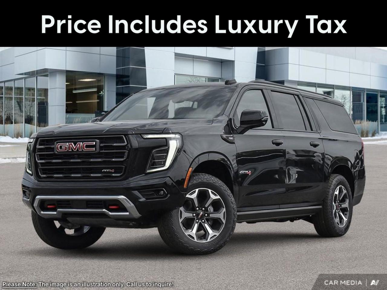 Price includes Added Accessories Plus Engine Block Heater | LPO - Floor Liner Package | 3 Years Sirius XM
Experience the epitome of luxury and capability with the 2025 GMC Yukon XL AT4 Ultimate. This cutting-edge SUV redefines what it means to travel in style and comfort, whether youre conquering city streets or venturing off the beaten path.

- Advanced 6.2L 8-cylinder engine paired with 4WD for unmatched power and control
- 15 diagonal multi-color Head-Up Display for enhanced safety and convenience
- Panoramic power sunroof with express-open and close functionality
- Air Ride Adaptive Suspension for a smooth ride in any terrain
- Enhanced Automatic Parking Assist with semi-automatic steering and braking
- Bose 18-speaker Surround Sound system with CentrePoint for immersive audio
- Power-retractable assist steps with perimeter lighting for easy access

Discover the future of SUVs today at Birchwood Chevrolet Buick GMC. Reserve your 2025 GMC Yukon XL AT4 Ultimate, start your purchase journey, or contact us for any questions. Ready to experience true luxury? Book an appointment for a test drive and feel the difference yourself.
See three brands under one roof at Birchwood Chevrolet Buick GMC  the only place in Winnipeg where you can compare GMC, Chevrolet, and Buick all in one visit. Save yourself some time, see a great selection, and learn everything you need to know. 

Your Experience is Everything at Birchwood Chevrolet Buick GMC. 

Click, call (204) 837-5811, or visit Birchwood Chevrolet Buick GMC at the Birchwood Auto Park, 3965 Portage Avenue West at the Perimeter.

Dealer Permit #4240.
Dealer permit #4240