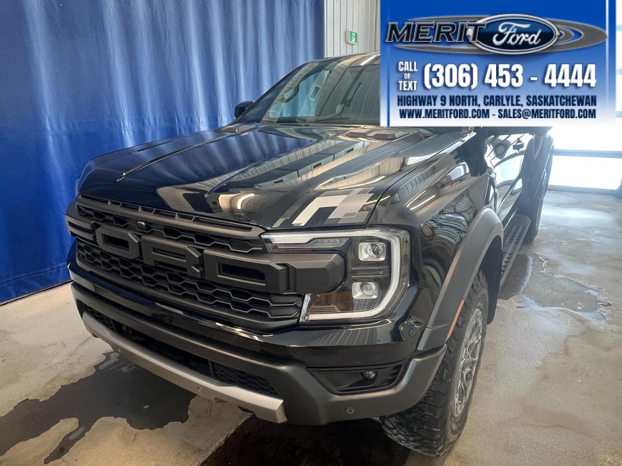 <p>Looking for a pickup thats ready to conquer any terrain? Feast your eyes on the brand-new 2025 Ford Ranger Raptor, now available at Merit Ford Sales Ltd. This beast of a truck, cloaked in sleek Shadow Black, is engineered for adventure and built to impress. With its powerful engine, advanced 4-wheel drive system, and a suite of cutting-edge features, the Ranger Raptor is more than just a truck; its a statement. Step inside the Ebony interior and experience a world of comfort and technology designed to elevate every drive.</p>
<p>This isnt your average pickup. The 2025 Ford Ranger Raptor is packed with features that make it stand out from the crowd. From its rugged exterior to its luxurious interior, every detail has been meticulously crafted to deliver an unparalleled driving experience. Whether youre navigating city streets or exploring off-road trails, the Ranger Raptor provides the performance, capability, and style you crave. Visit Merit Ford Sales Ltd. today and discover the thrill of driving a true off-road champion.</p>
<p>Here are five features that make the 2025 Ford Ranger Raptor a must-have:</p>
<ul>
<li><strong>Adaptive Cruise Control:</strong> Effortlessly maintain your desired speed and distance from the vehicle ahead, making highway driving a breeze.</li>
<li><strong>Heated Leather Steering Wheel:</strong> Enjoy ultimate comfort with a warm, luxurious steering wheel, perfect for those chilly Canadian mornings.</li>
<li><strong>Aerial View Camera System:</strong> Navigate tight spots and park with confidence, thanks to the comprehensive 360-degree view.</li>
<li><strong>BLIS with Trailer Tow Coverage Blind Spot:</strong> Stay safe on the road with this advanced system that alerts you to vehicles in your blind spots, even when towing.</li>
<li><strong>Full-Time Four-Wheel Drive:</strong> Conquer any terrain with the confidence of a robust 4-wheel drive system, ready for any adventure.</li>
</ul>
<p><strong><em>Powered by AutoIntelligence™</em></strong>
Vehicle information has been generated using artificial intelligence and is provided for informational purposes only. While efforts are made to ensure accuracy, please confirm all details directly with the dealer.</p>
