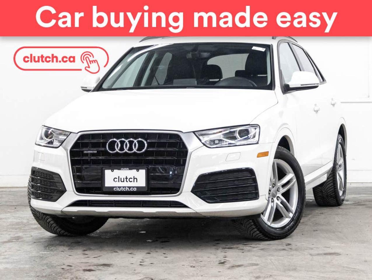 Used 2018 Audi Q3 Komfort AWD w/Bluetooth, Cruise Control, Rearview Cam for sale in Toronto, ON