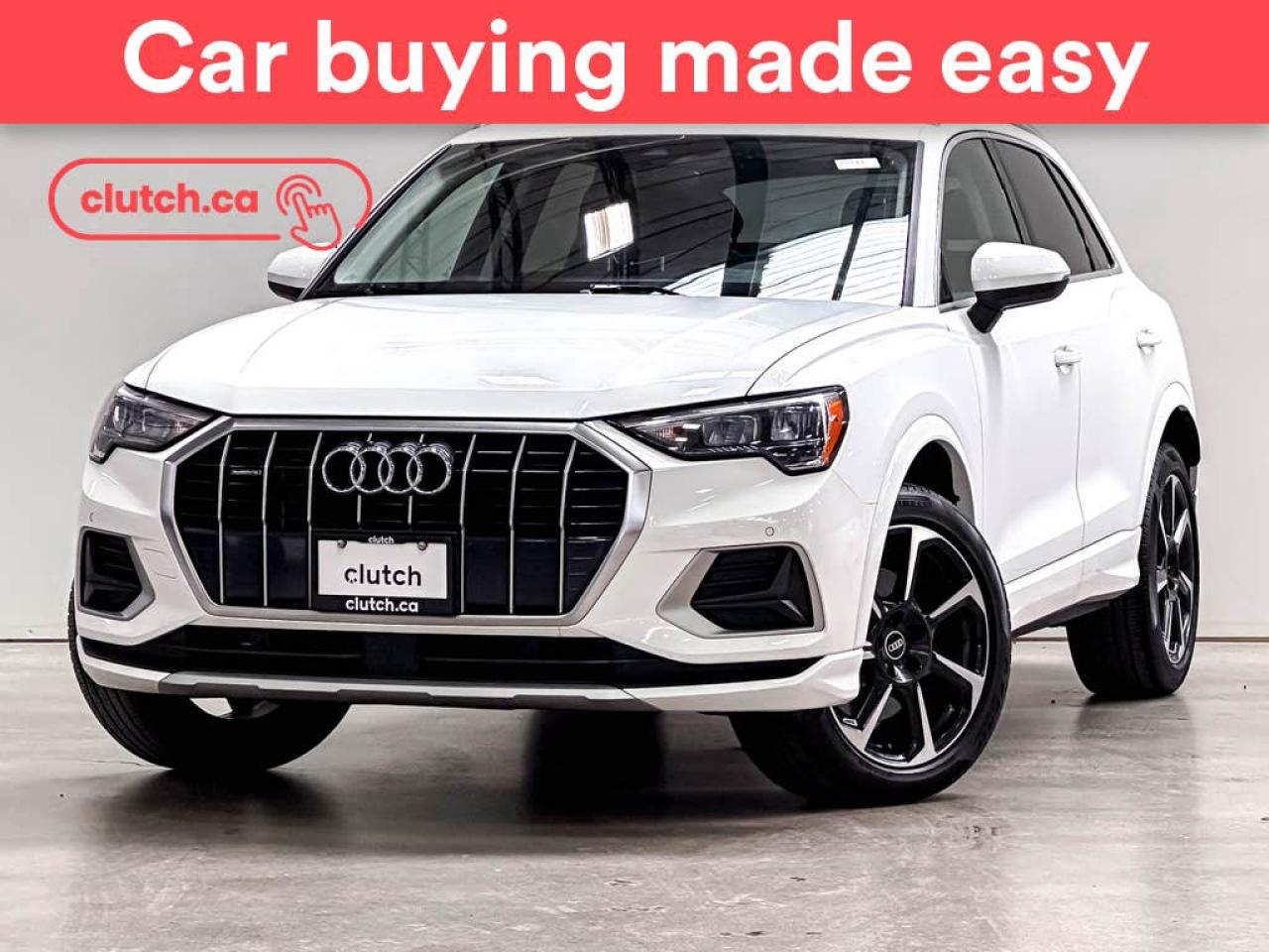 Used 2021 Audi Q3 45 Progressiv AWD w/ Apple CarPlay, Heated Front Seats, Rearview Cam for sale in Toronto, ON