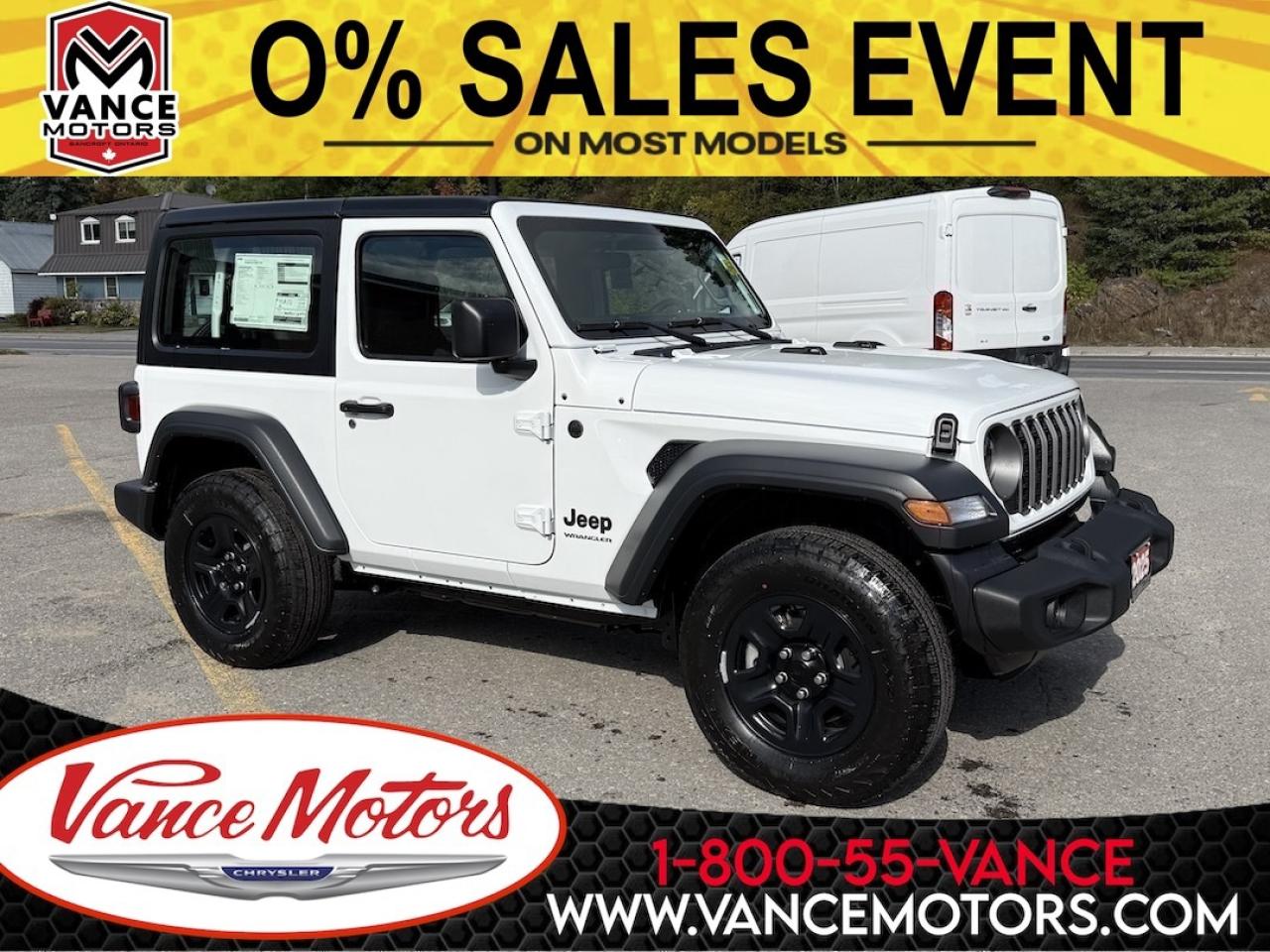 New 2025 Jeep Wrangler Sport 4X4 for sale in Bancroft, ON