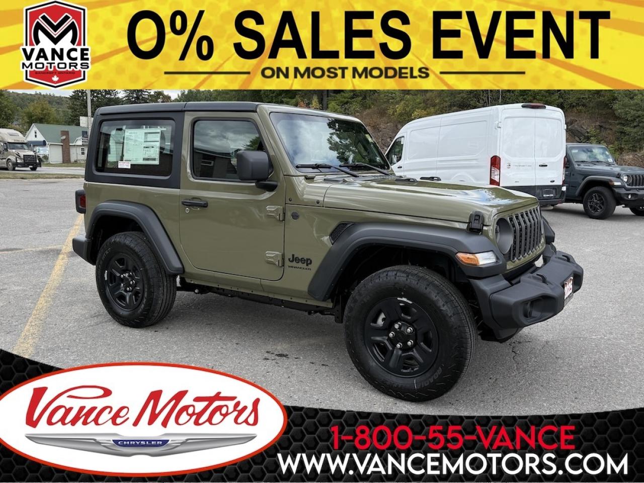 New 2025 Jeep Wrangler Sport 4X4 for sale in Bancroft, ON
