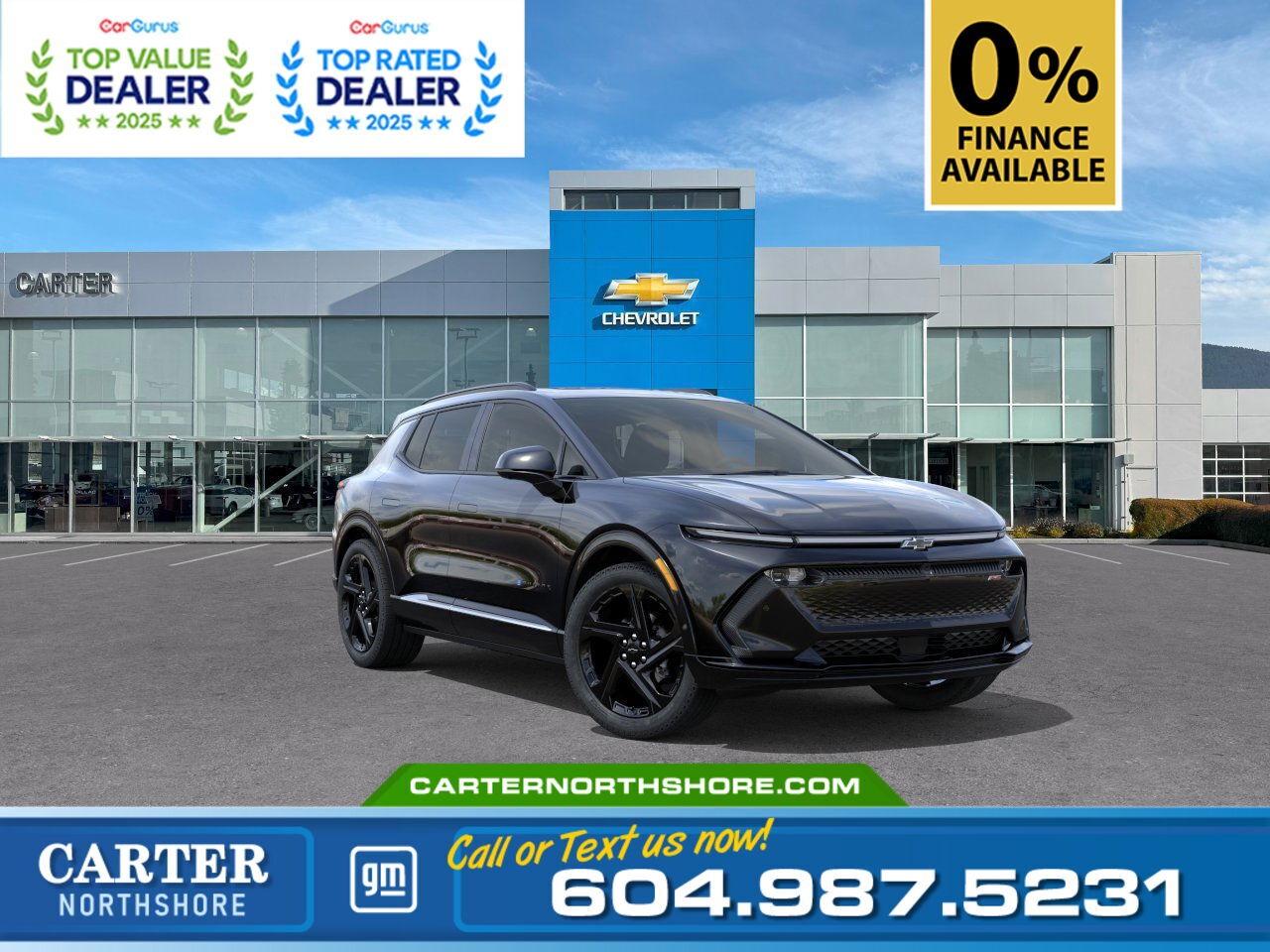 New 2025 Chevrolet Equinox EV RS FWD | Pano Sunroof/Heated Seats for sale in North Vancouver, BC